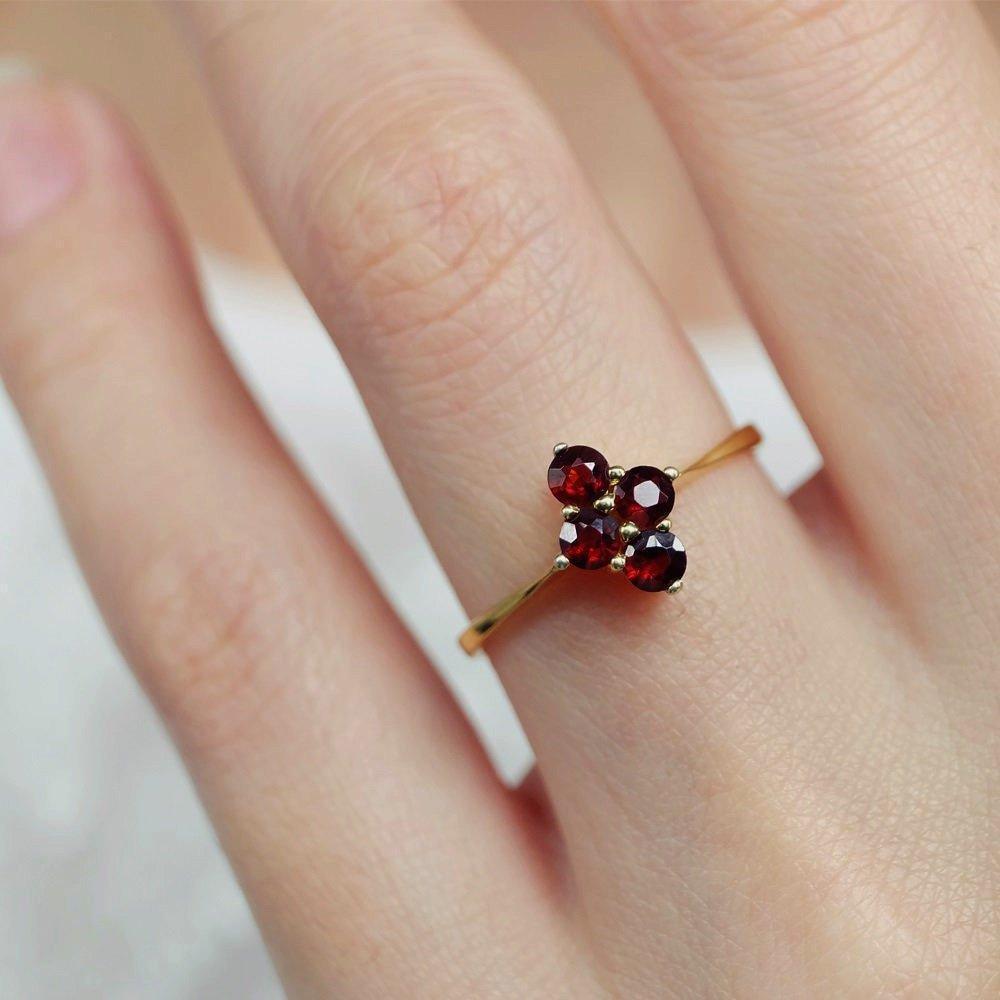 Garnet Ring Jawhara - SOVATS