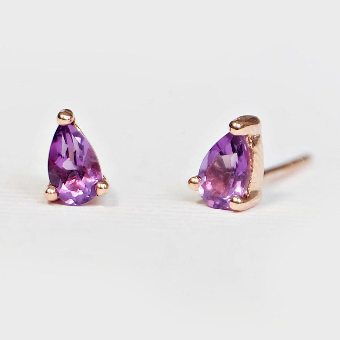 Gift Amethyst Earrings Addie - SOVATS