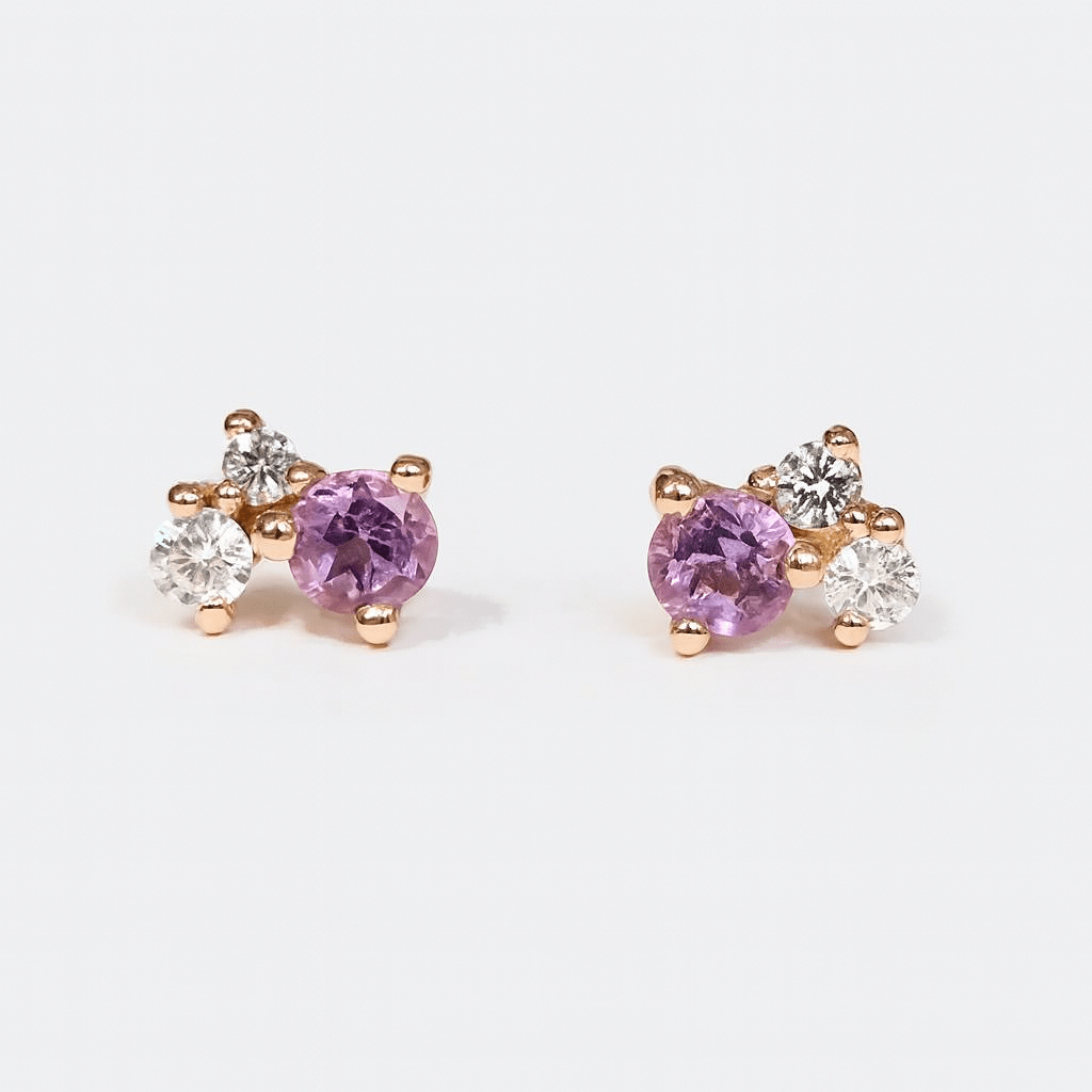 Gift Amethyst Earrings Olivia - SOVATS