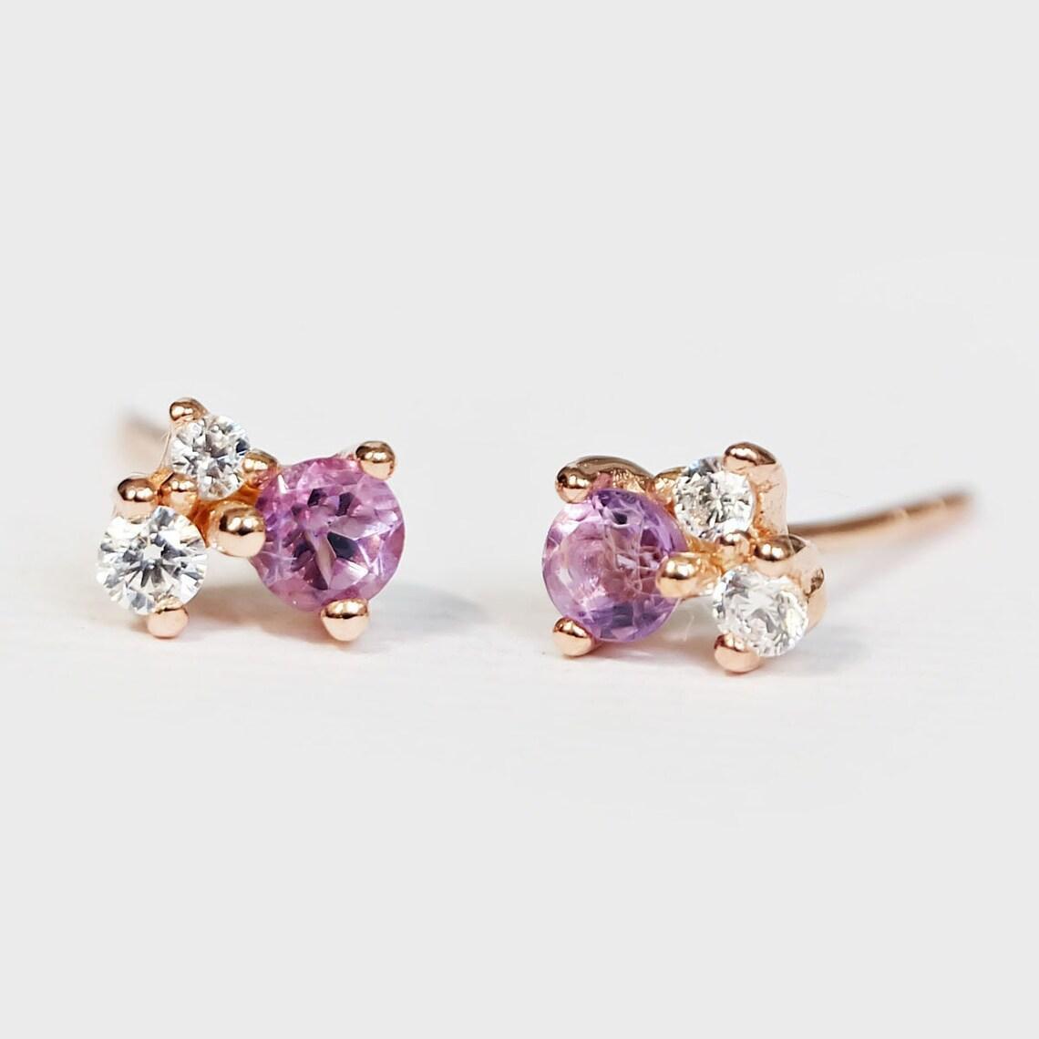 Gift Amethyst Earrings Olivia - SOVATS