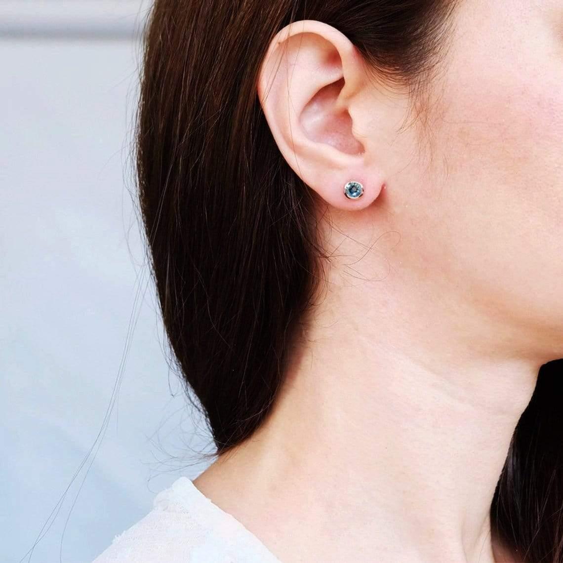 Gift Aquamarine Earrings Amayeta - SOVATS