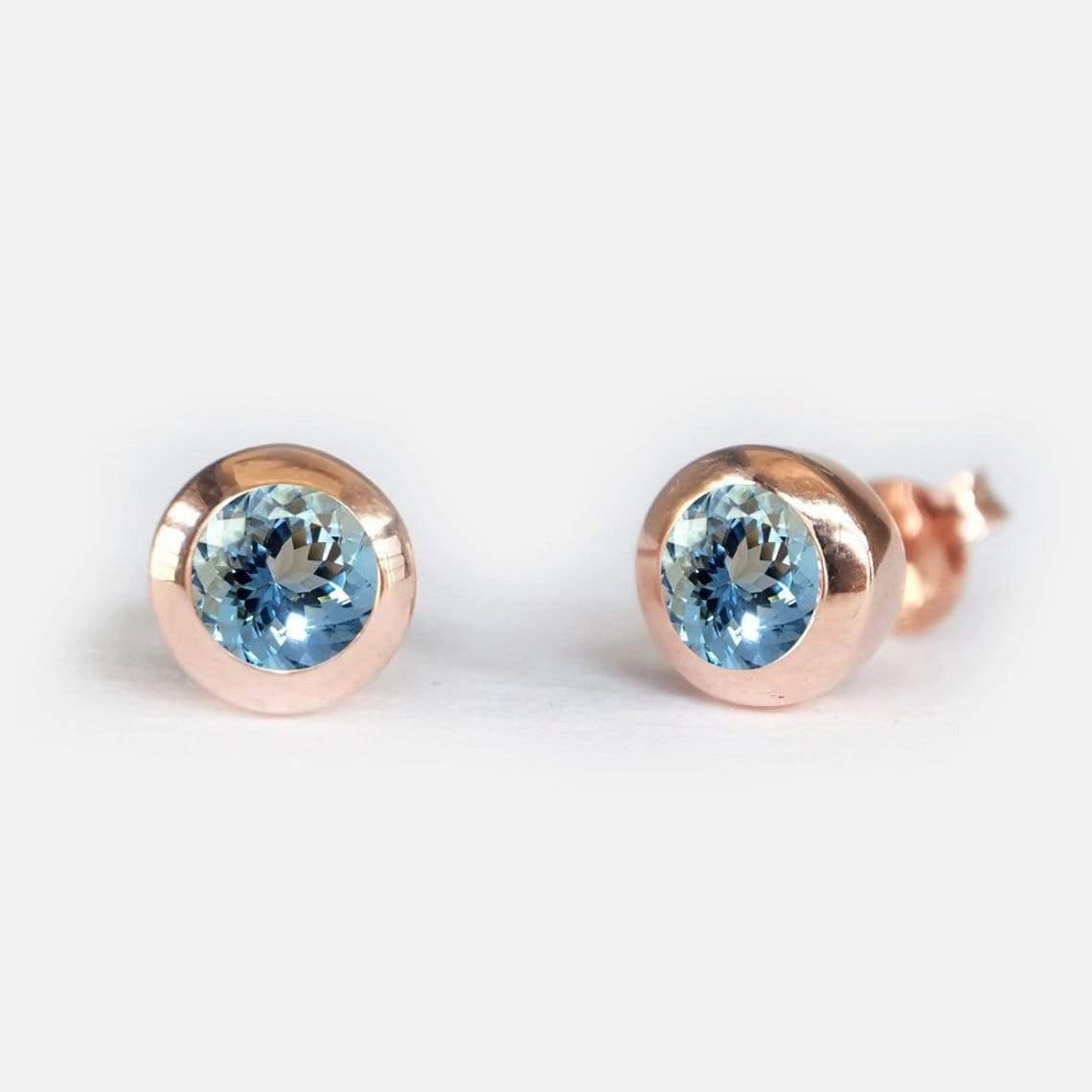Gift Aquamarine Earrings Amayeta - SOVATS