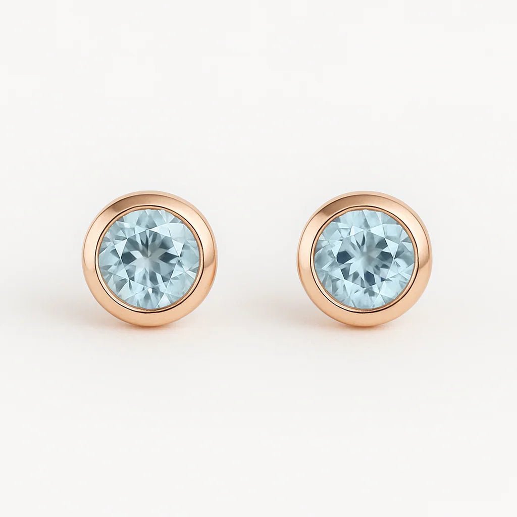 Gift Aquamarine Earrings Amayeta - SOVATS