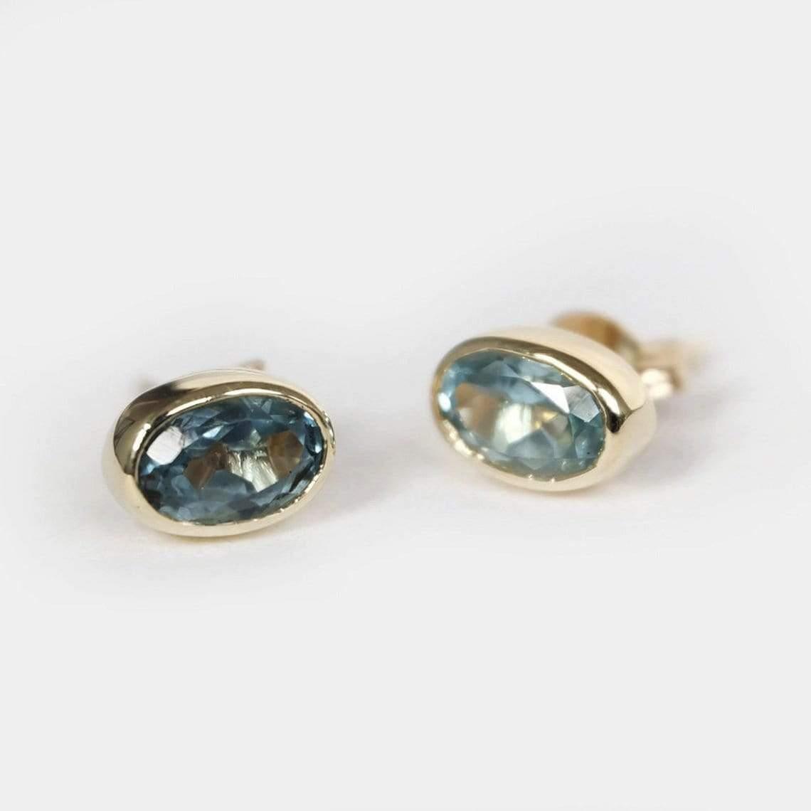 Gift Aquamarine Earrings Nina - SOVATS