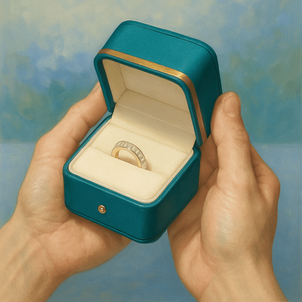 Gift Aquamarine Ring Fabiola - SOVATS