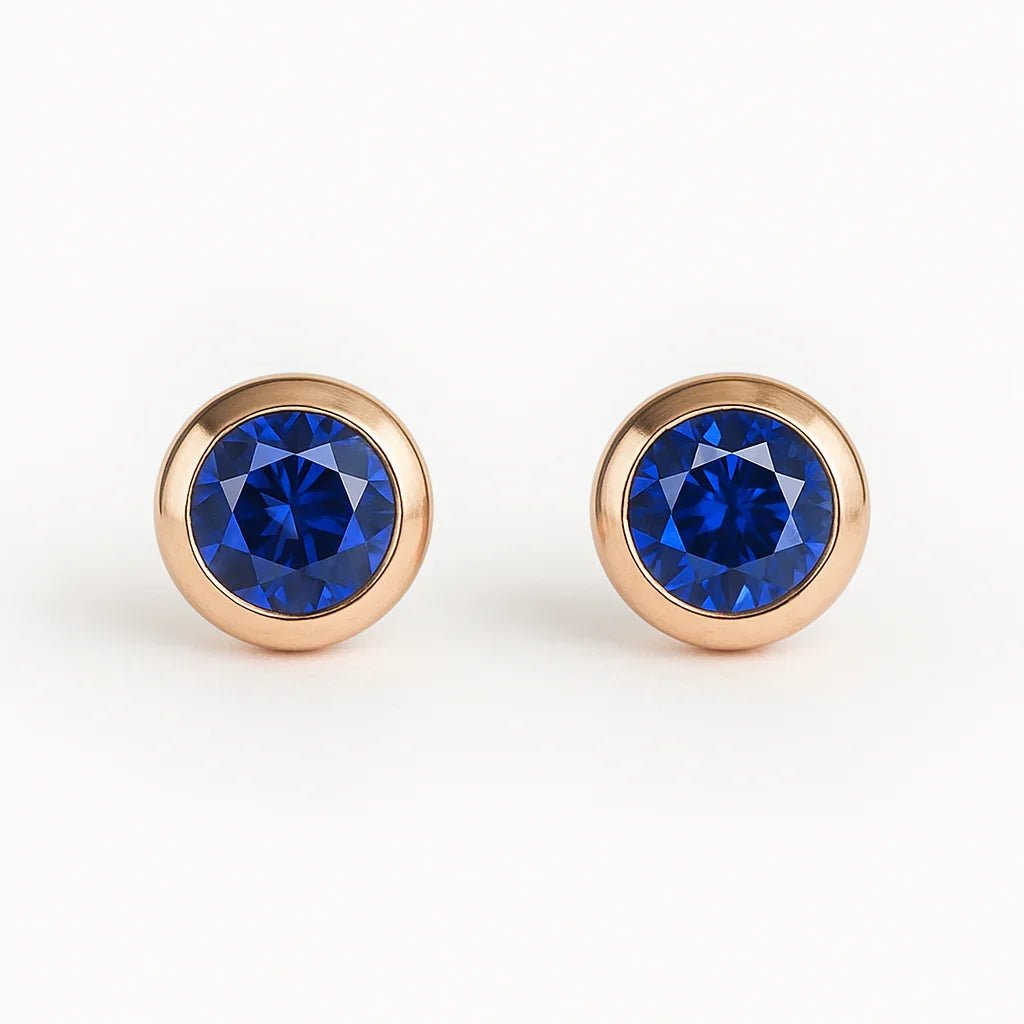 Gift Blue Sapphire Earrings Amayeta - SOVATS
