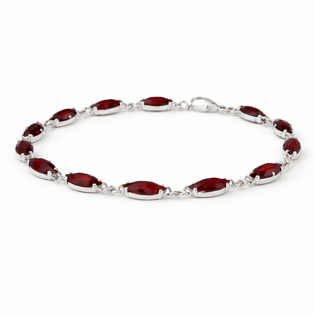 Gift Garnet Gold Bracelet Katina - SOVATS