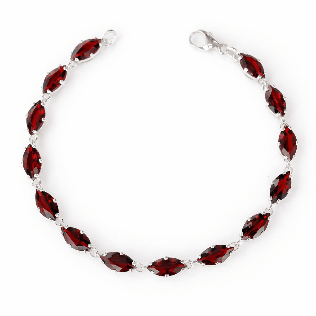 Gift Garnet Gold Bracelet Katina - SOVATS