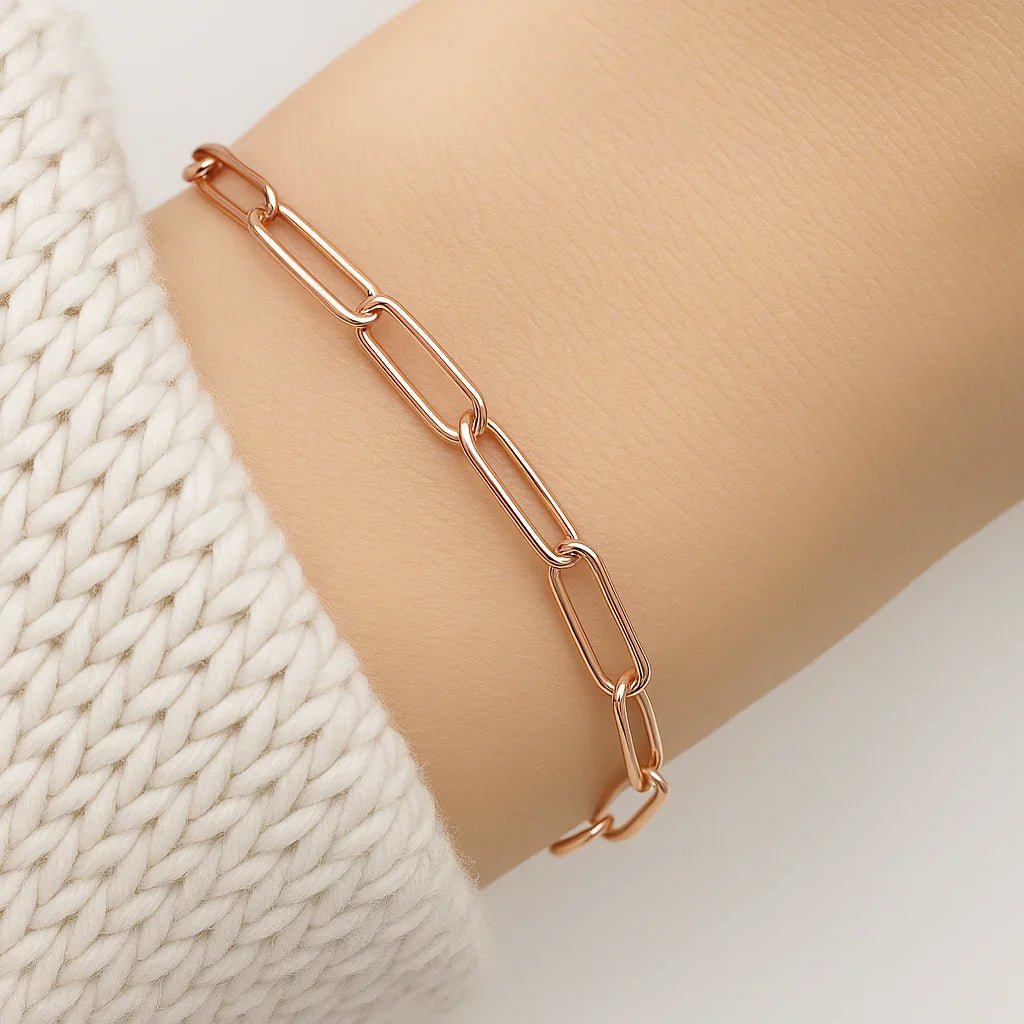 Gift Large Paperclip Bracelet Valerie - SOVATS
