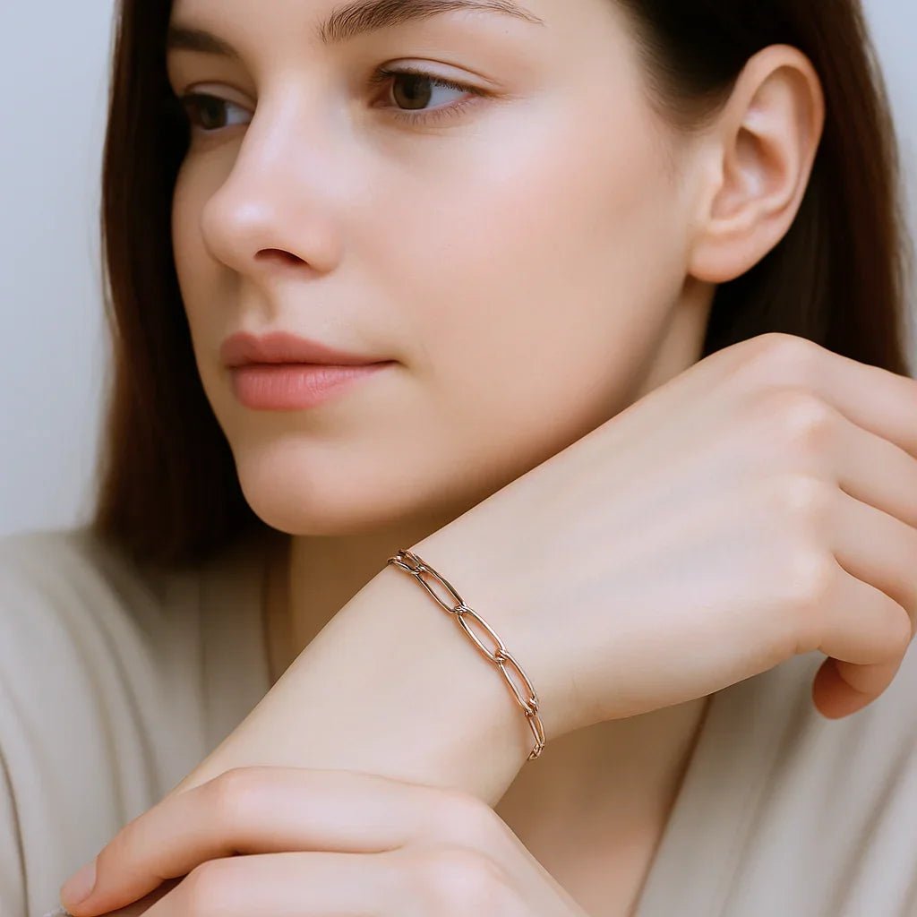 Gift Large Paperclip Bracelet Valerie - SOVATS