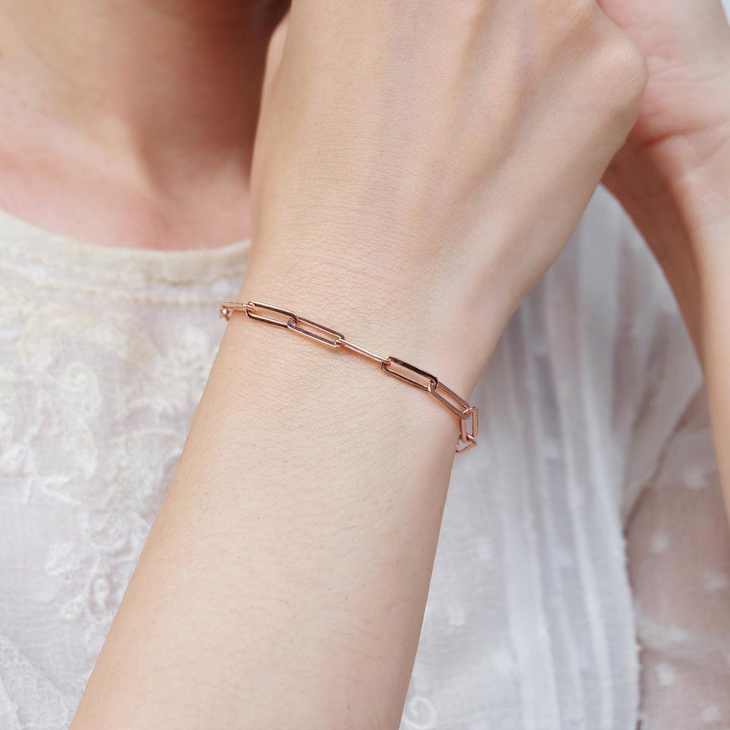 Gift Medium Paperclip Bracelet Valerie - SOVATS