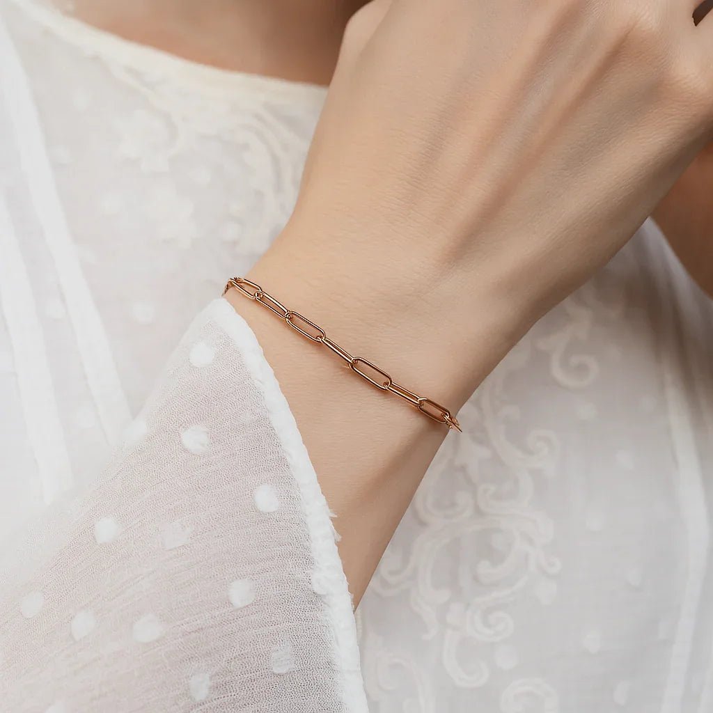 Gift Medium Paperclip Bracelet Valerie - SOVATS