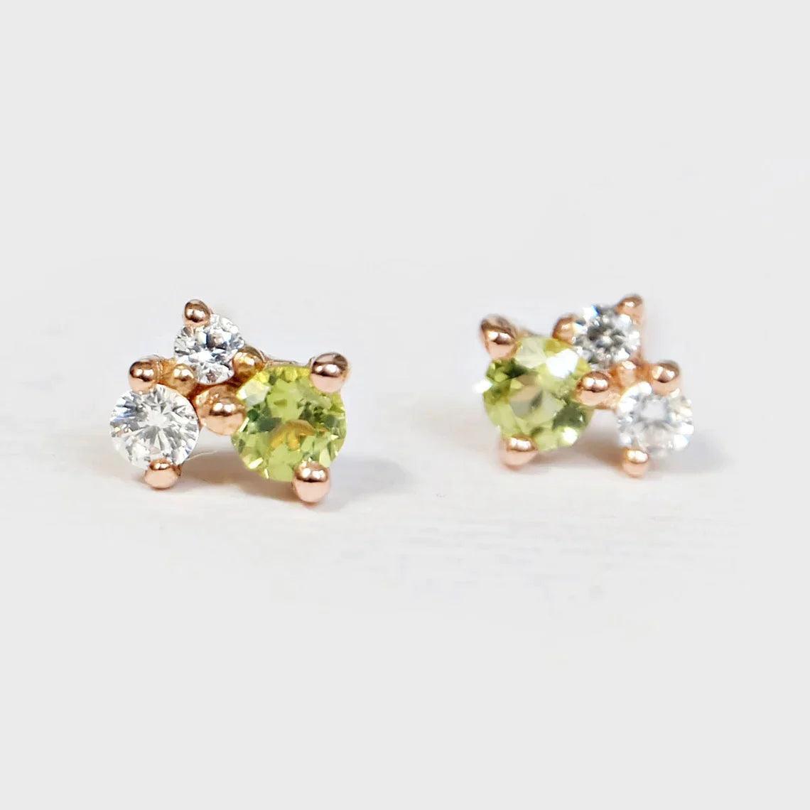 Gift Peridot Earrings Olivia - SOVATS