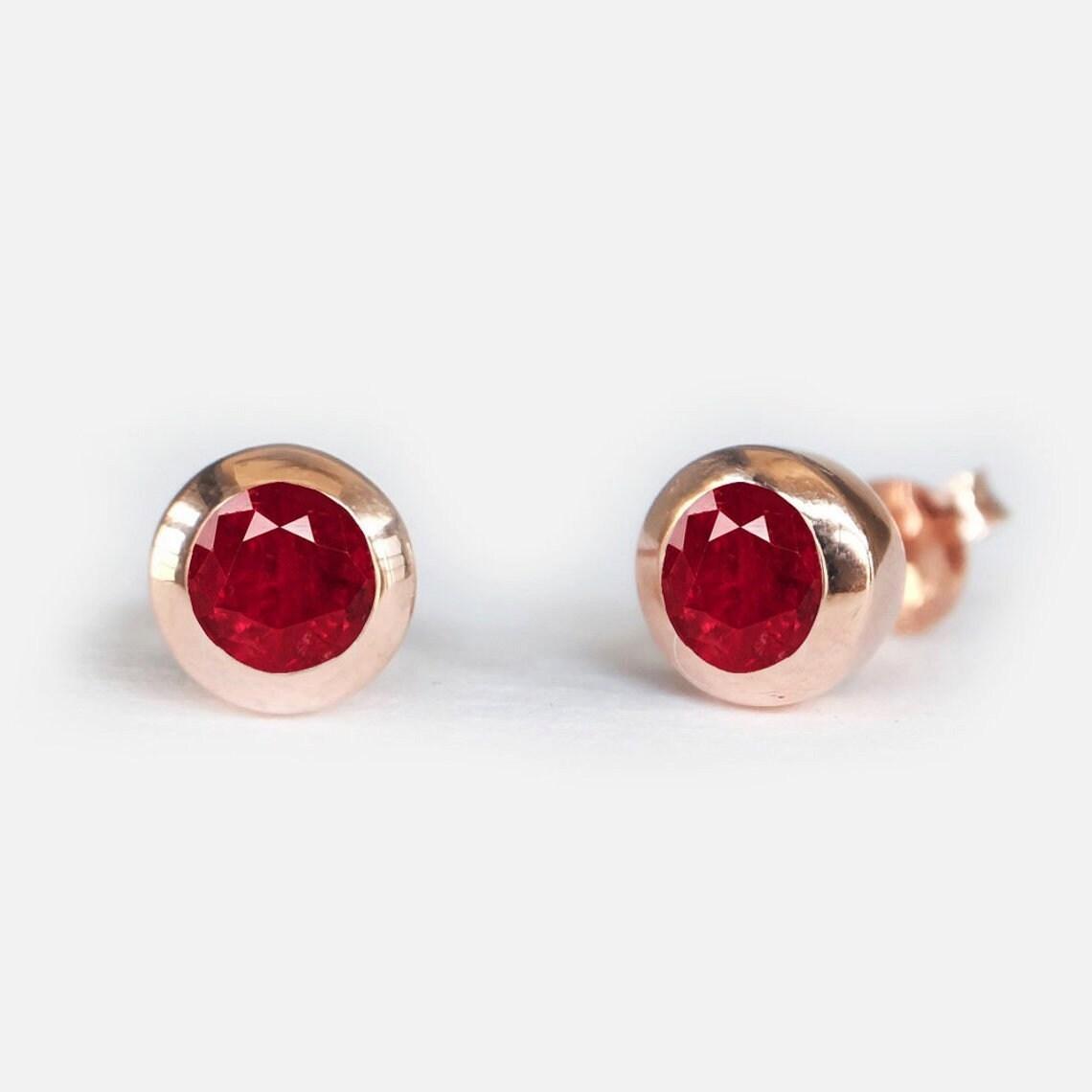 Gift Ruby Earrings Amayeta - SOVATS
