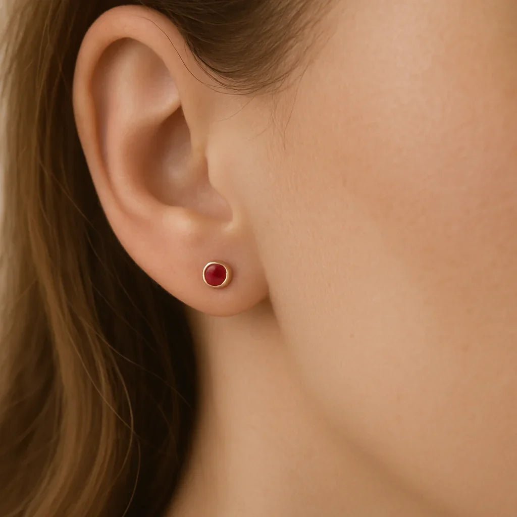 Gift Ruby Earrings Carina - SOVATS