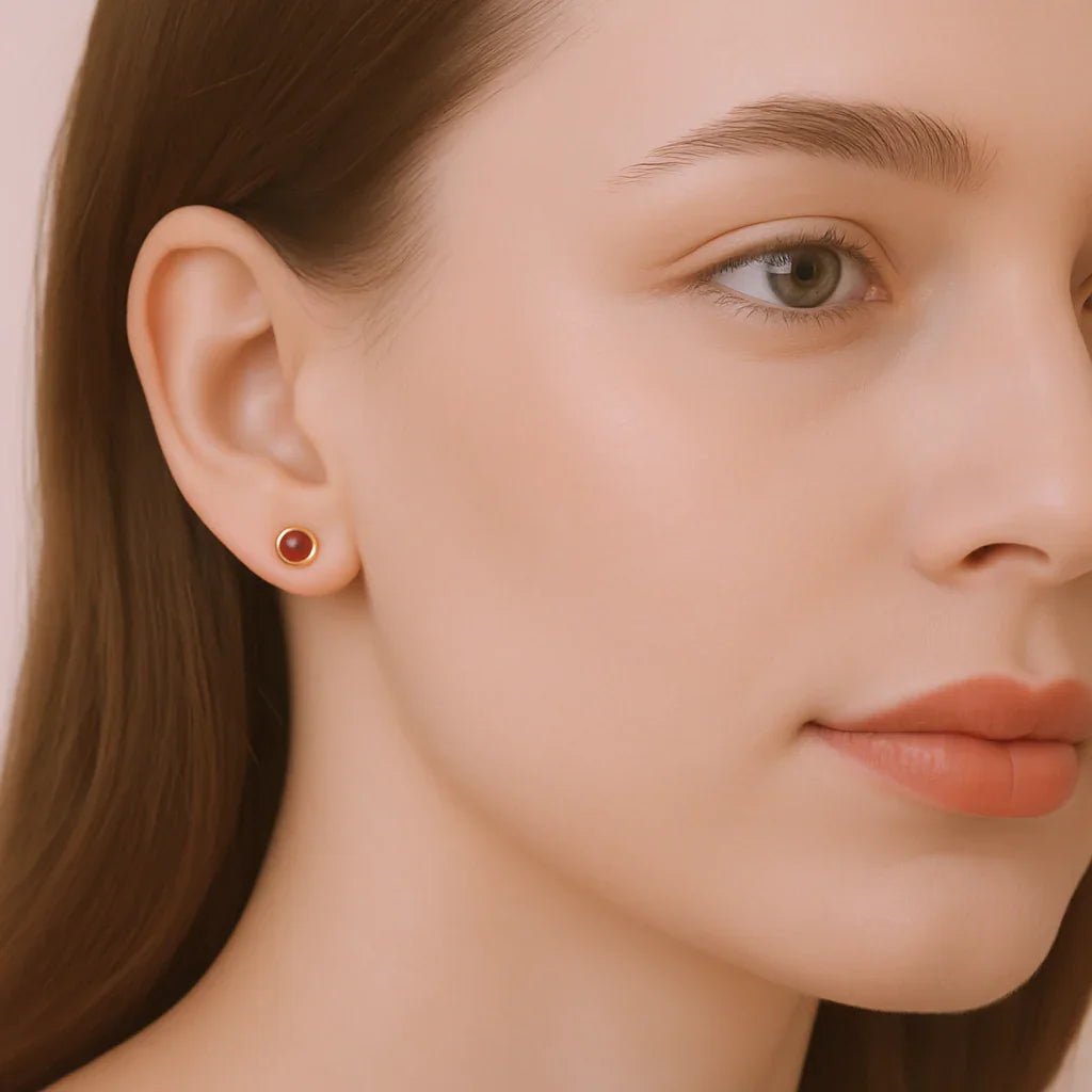 Gift Ruby Earrings Carina - SOVATS