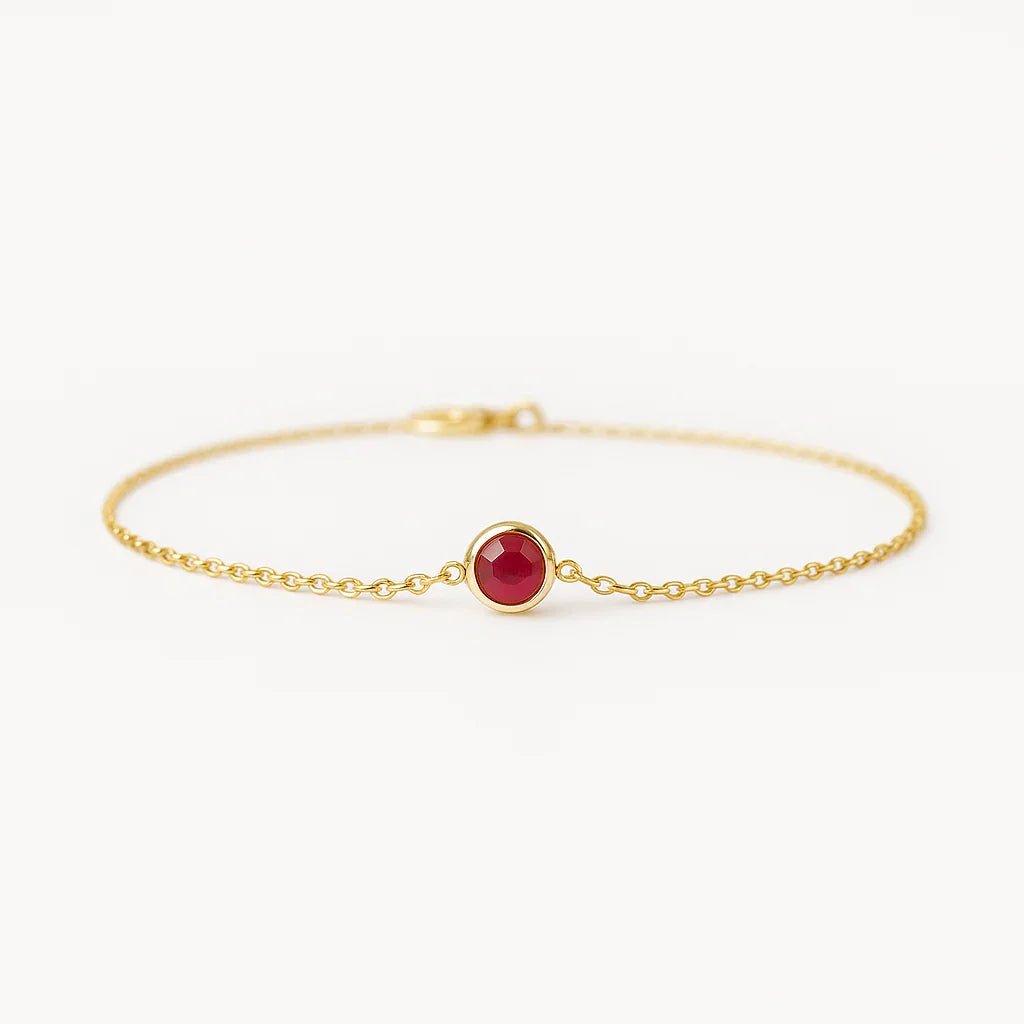 Gift Ruby Solitaire Bracelet Melora - SOVATS