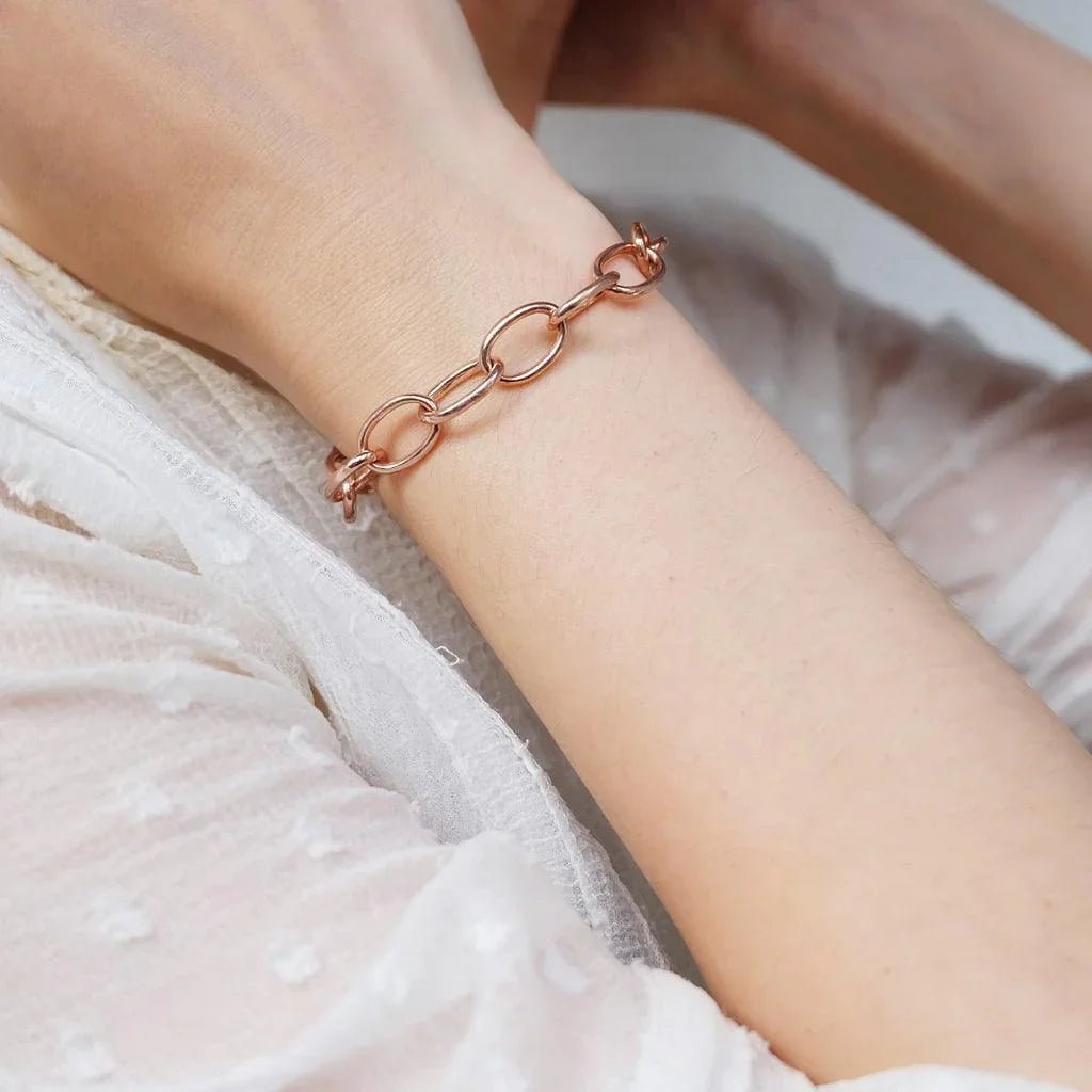 Gift Small Oval Link Bracelet Madhur - SOVATS