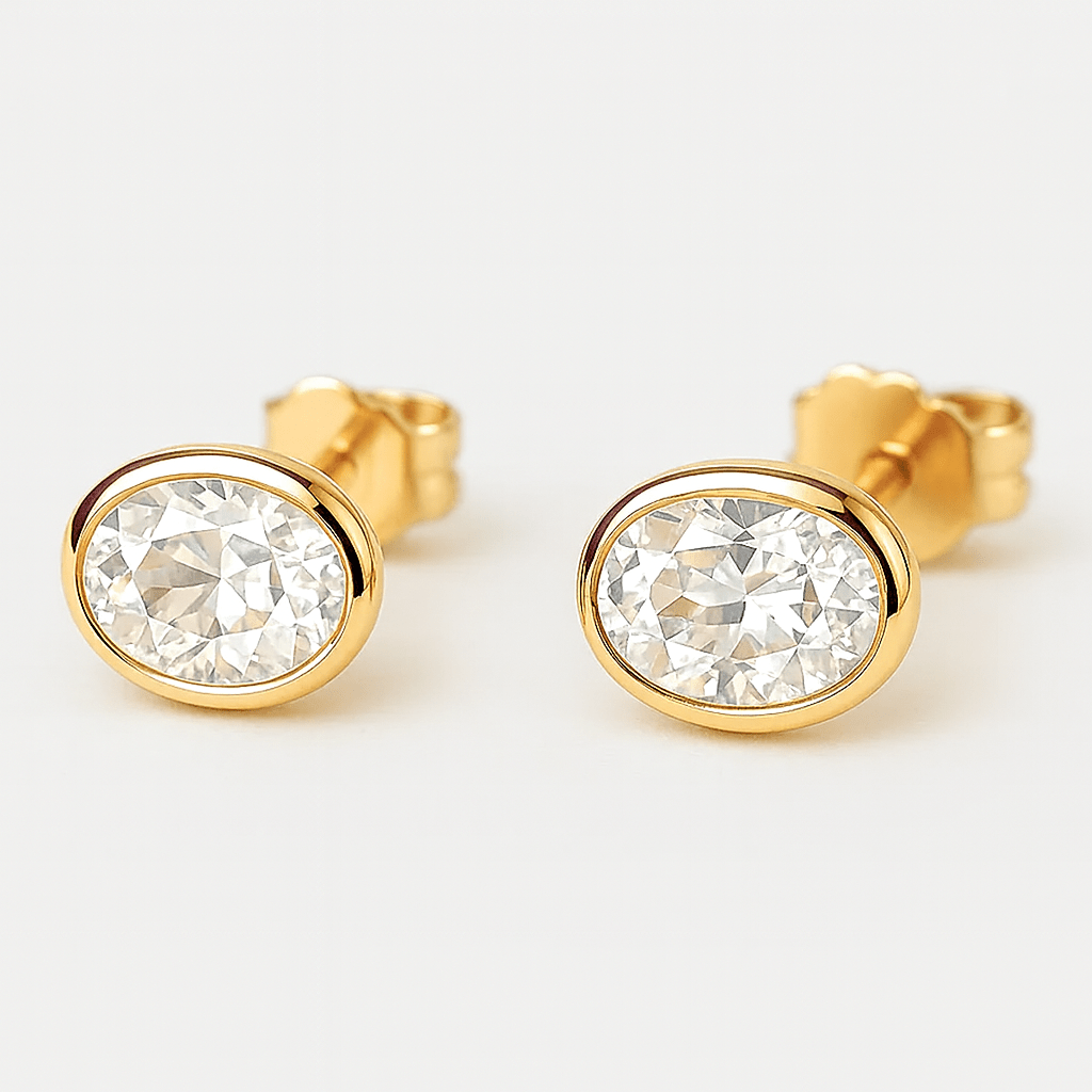 Gift White Topaz Earrings Nina - SOVATS