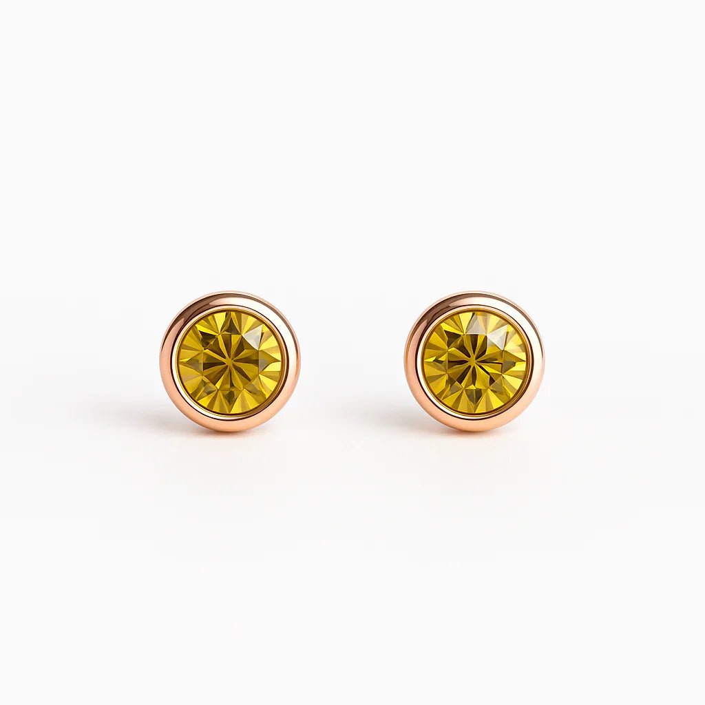 Gift Yellow Sapphire Earrings Edda - SOVATS