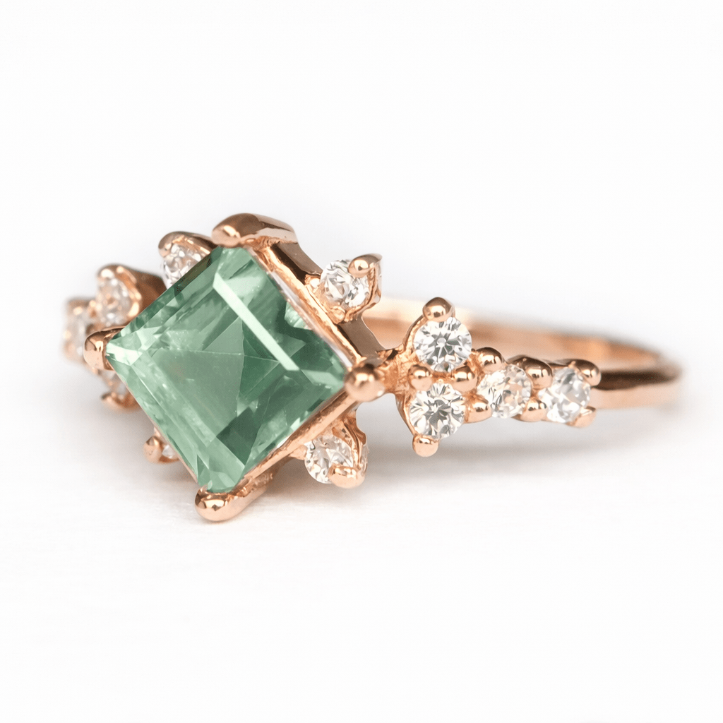 Green Tourmaline Ring Budur - SOVATS