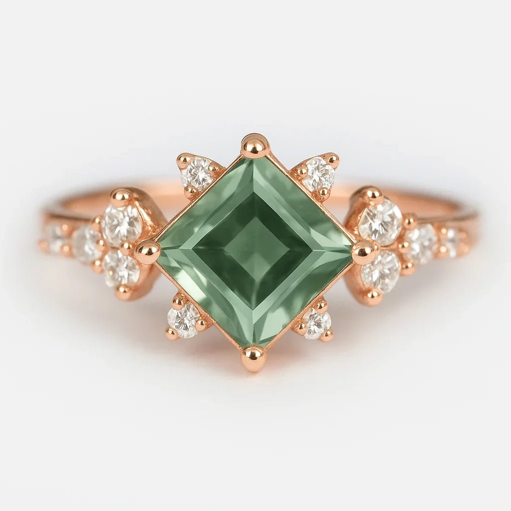 Green Tourmaline Ring Budur - SOVATS