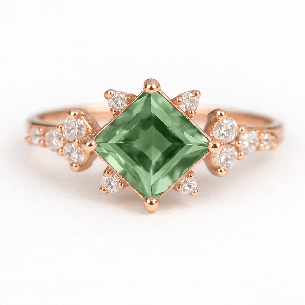 Green Tourmaline Ring Budur - SOVATS