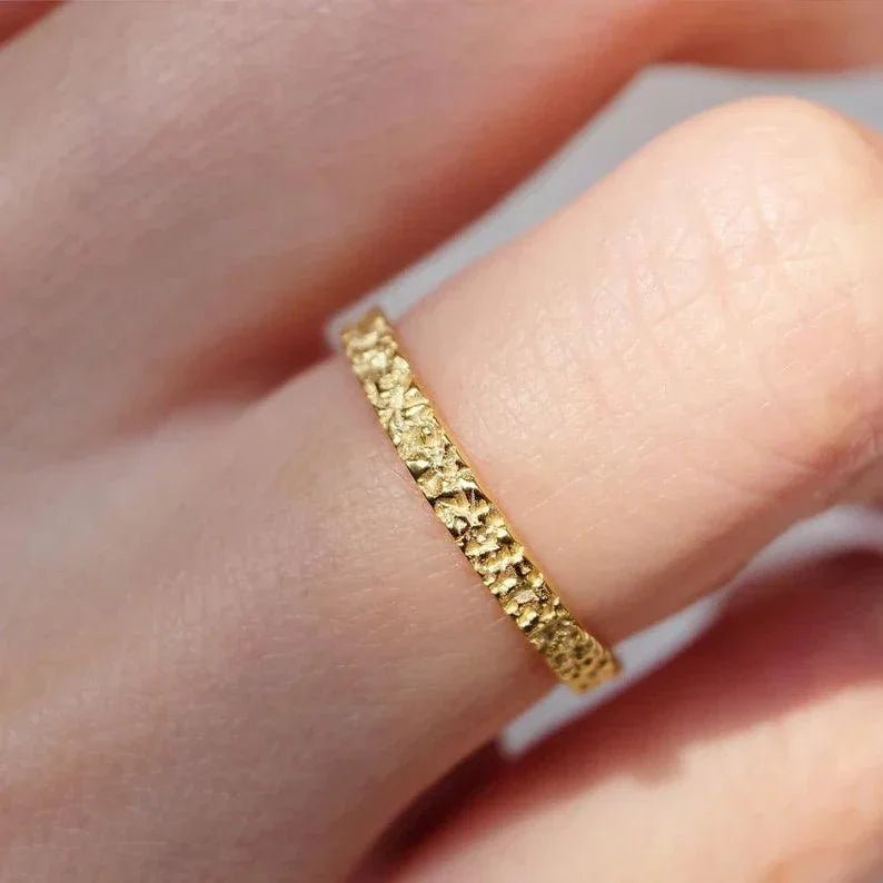 Hammered Band Ring Aleka - SOVATS