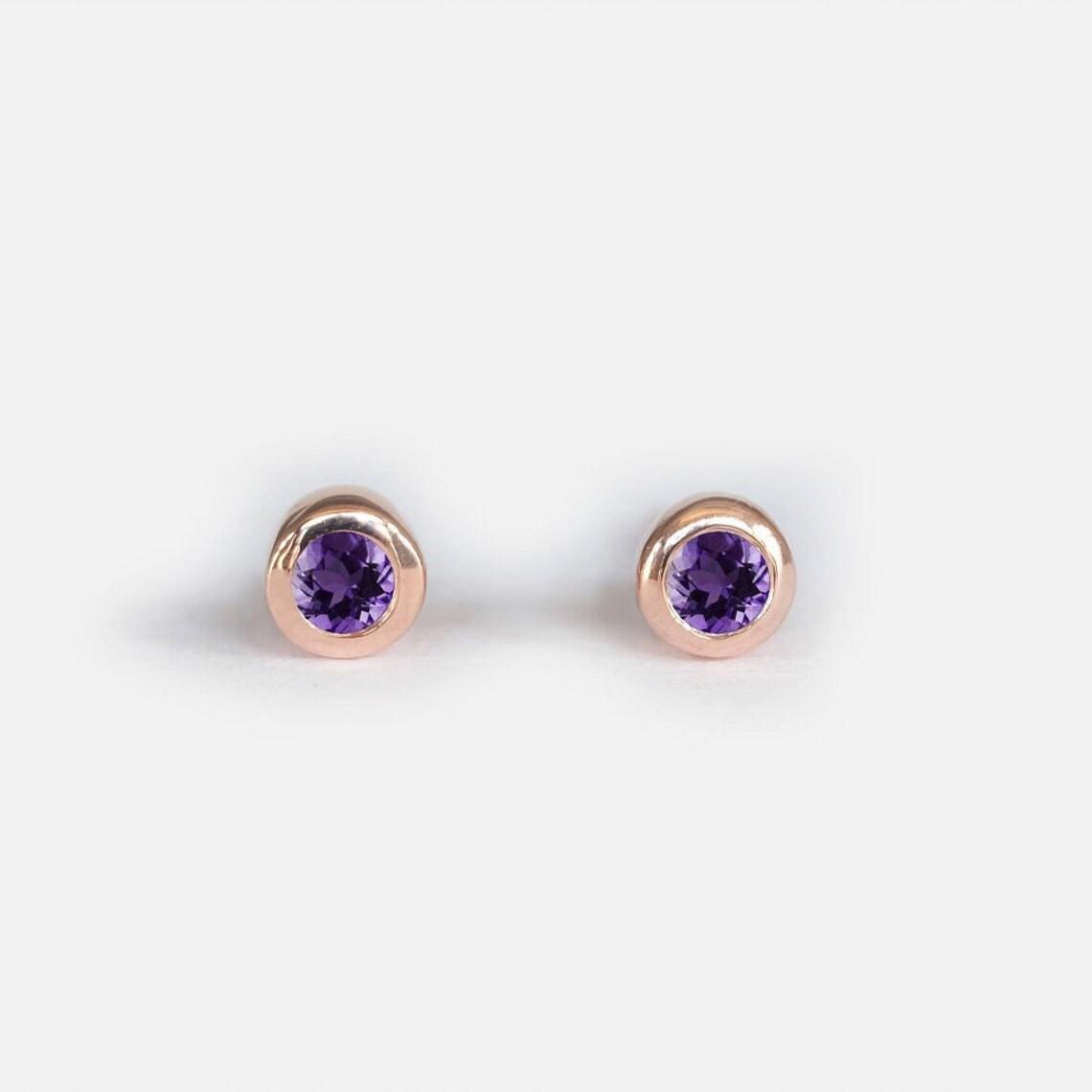 Amethyst Earrings Carina - SOVATS