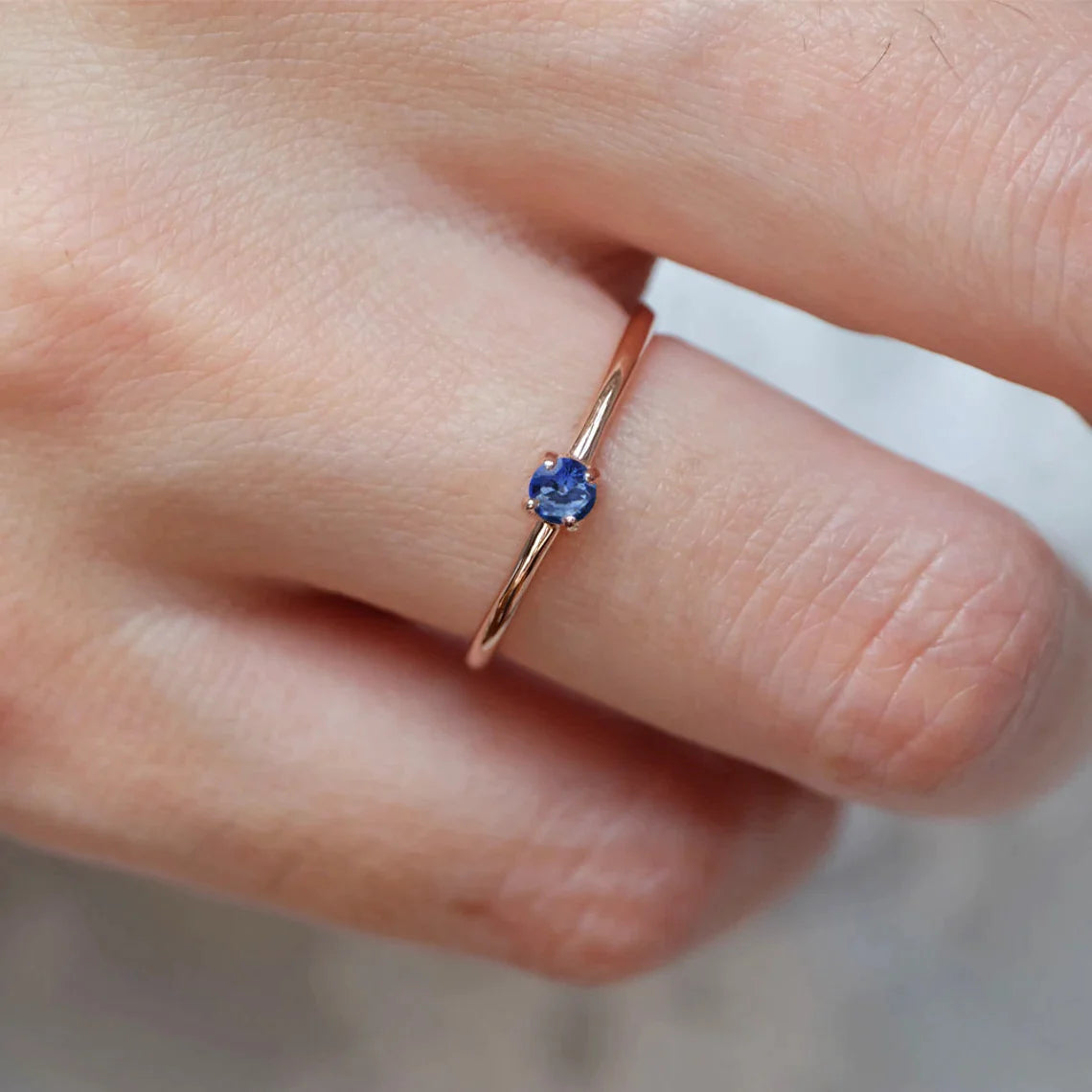 Sapphire Solitaire Ring Asal - SOVATS