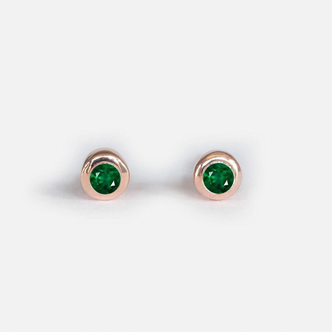 Gift Emerald Earrings Carina - SOVATS
