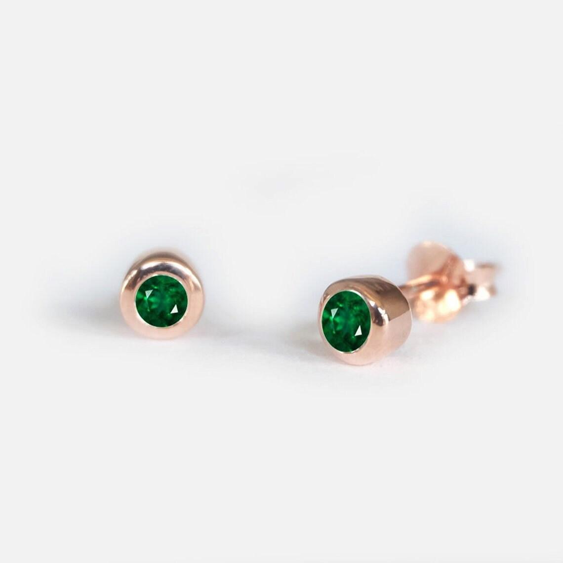 Emerald Earrings Carina - SOVATS