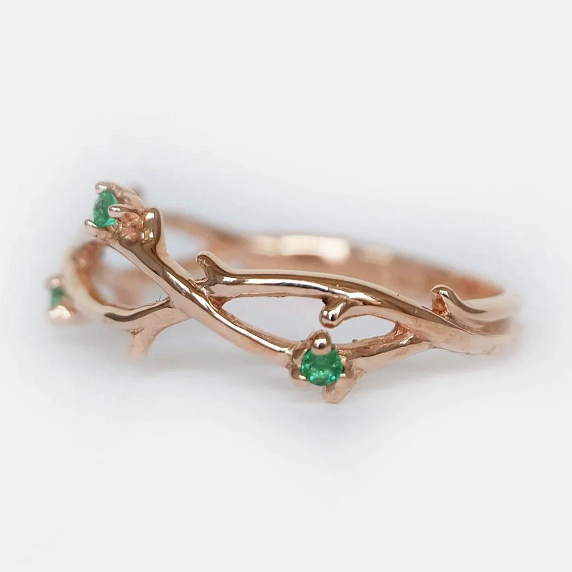 Emerald Leaf Ring Sage - SOVATS