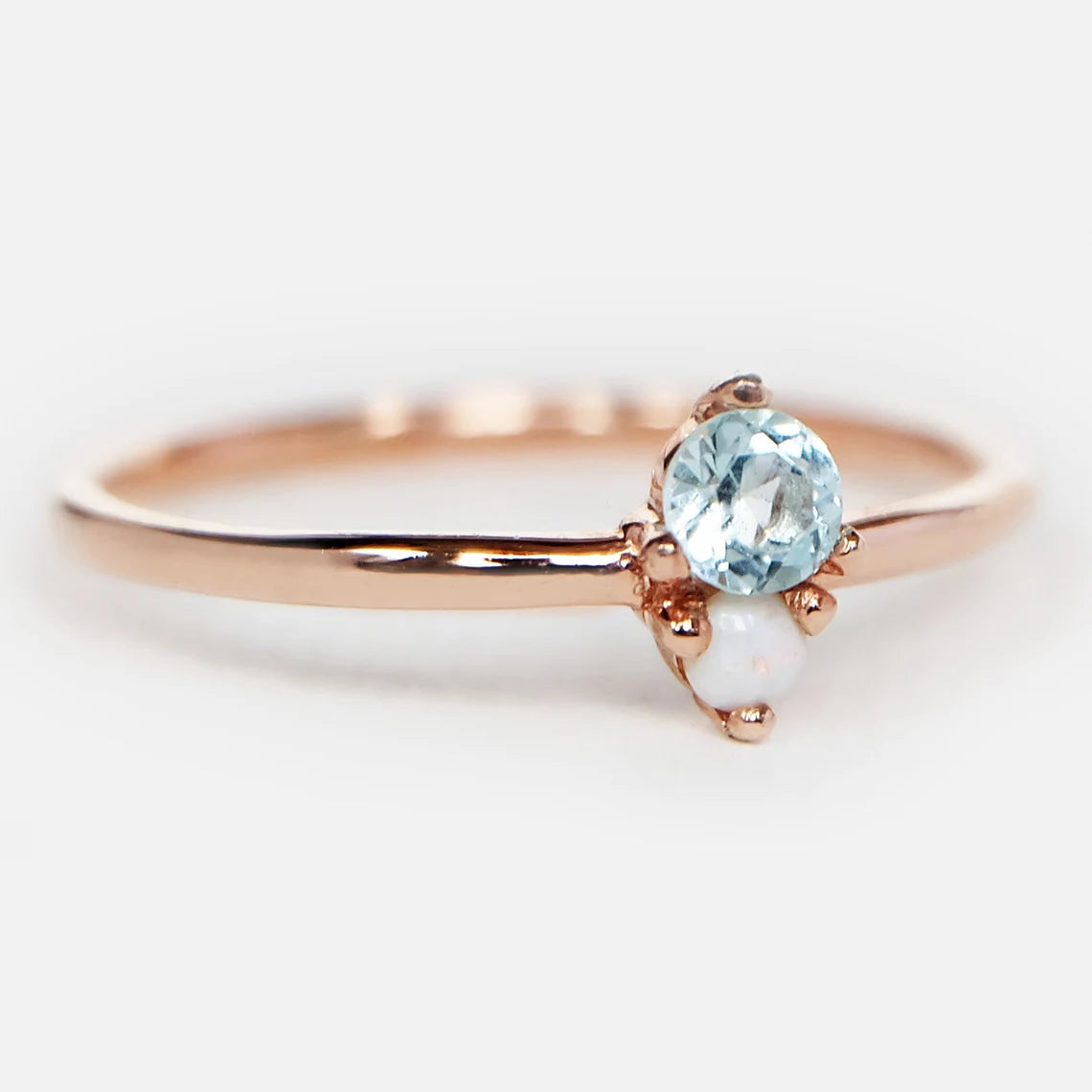 Aquamarine Opal Ring Harmonie