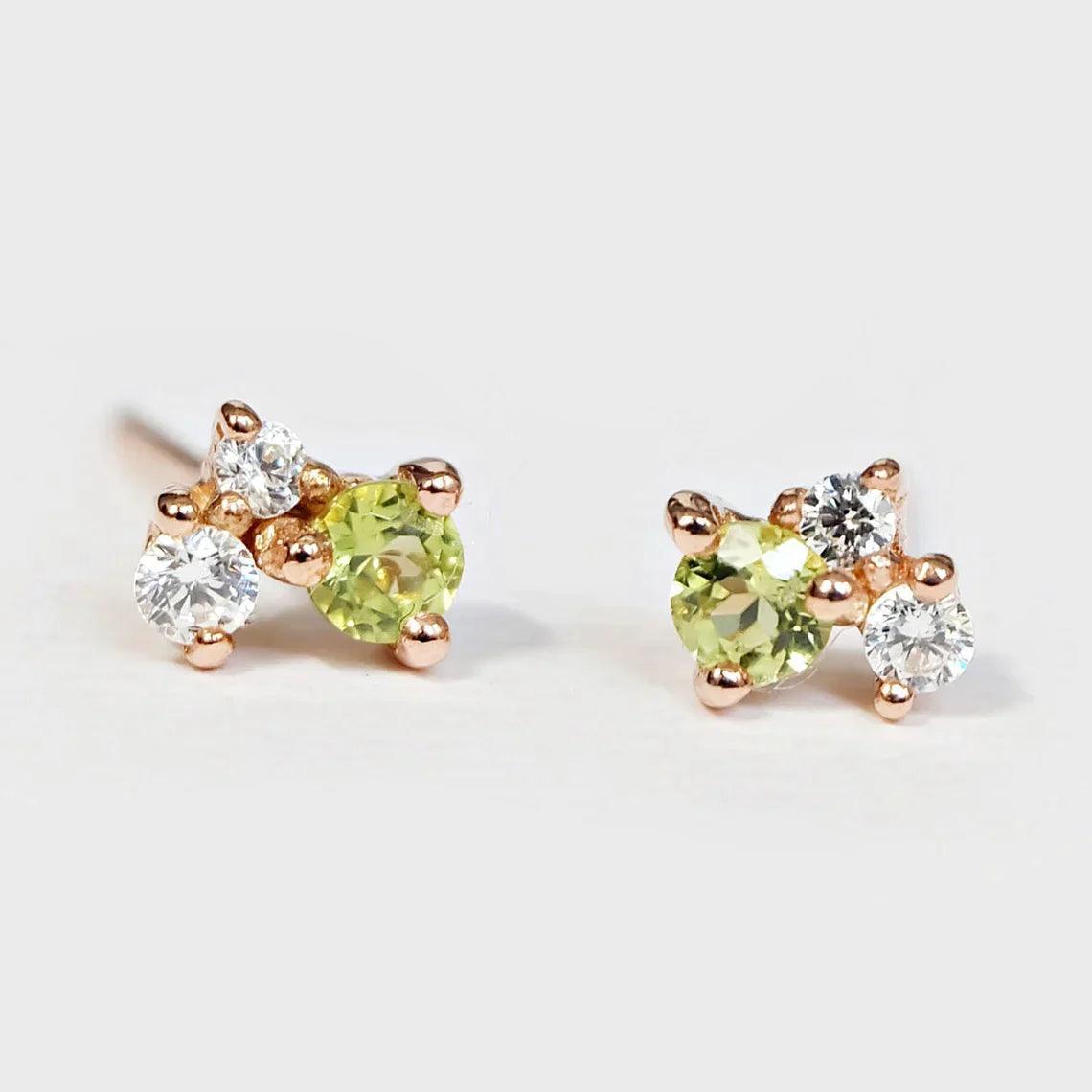 Peridot Earrings Olivia - SOVATS