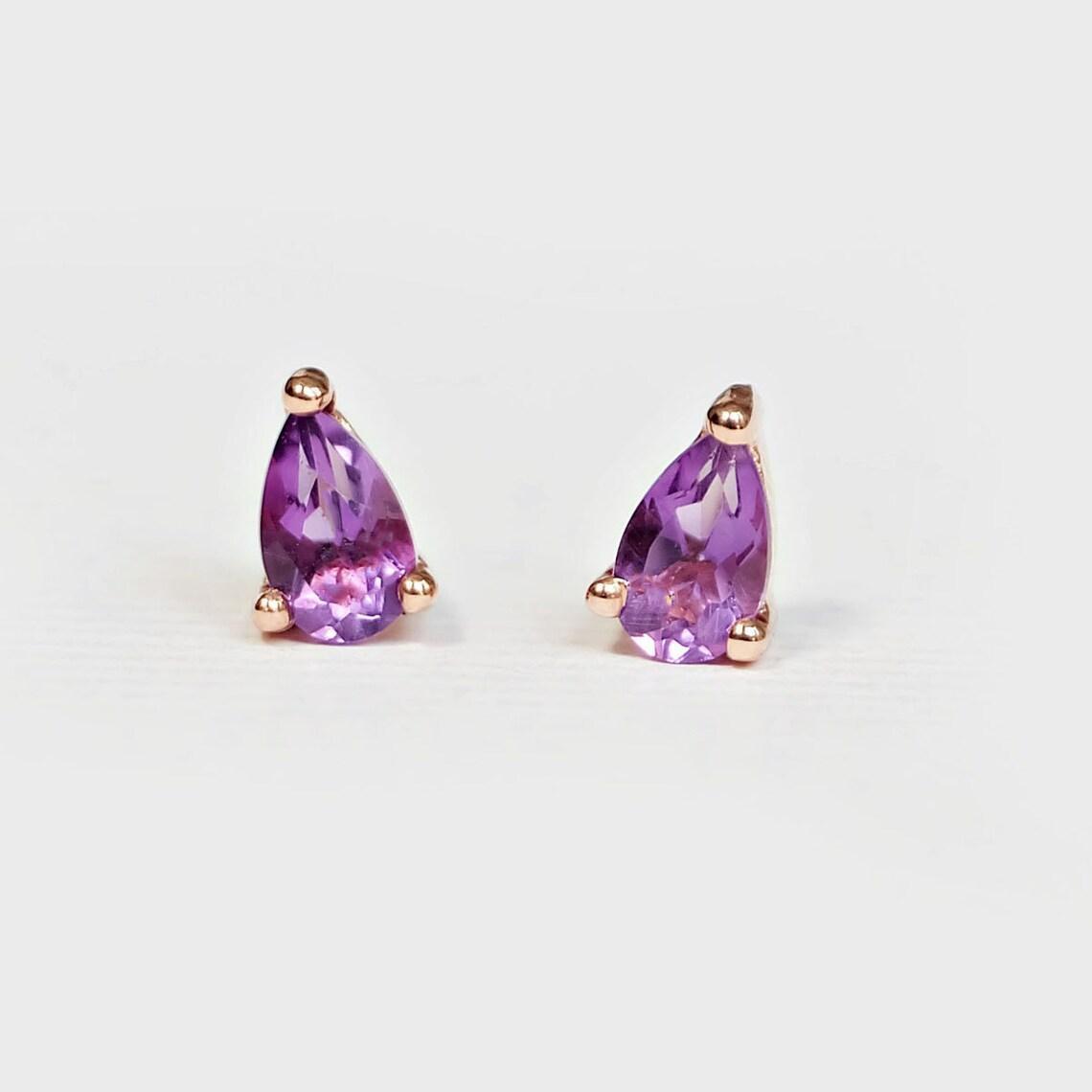 Amethyst Earrings Addie - SOVATS