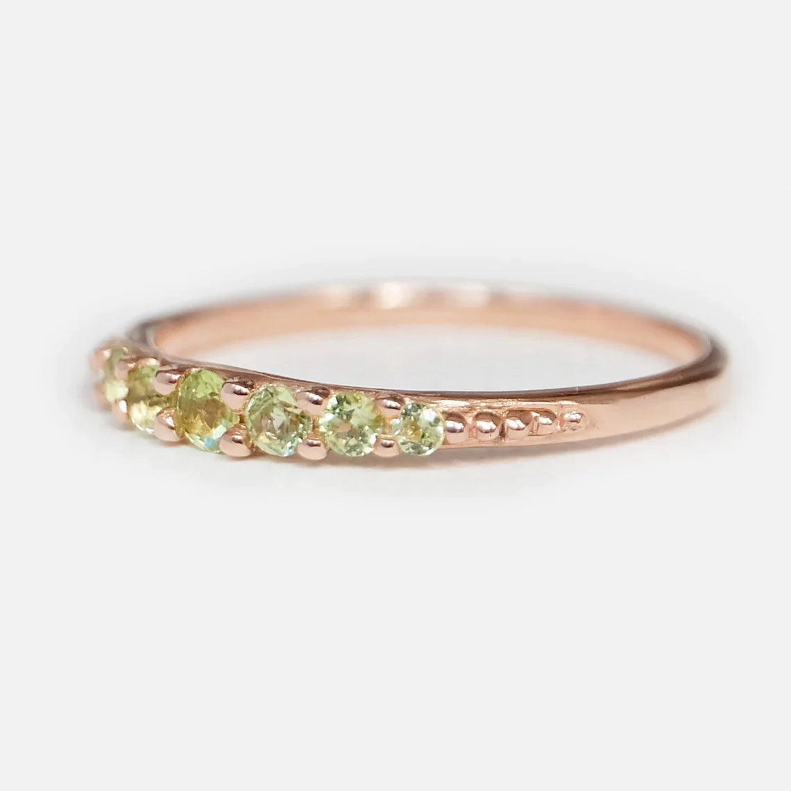 Peridot Band Ring Arias - SOVATS