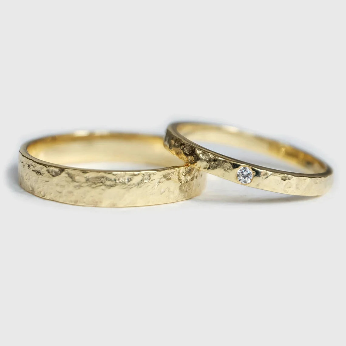 Textured Wedding Ring Set Devi - SOVATS