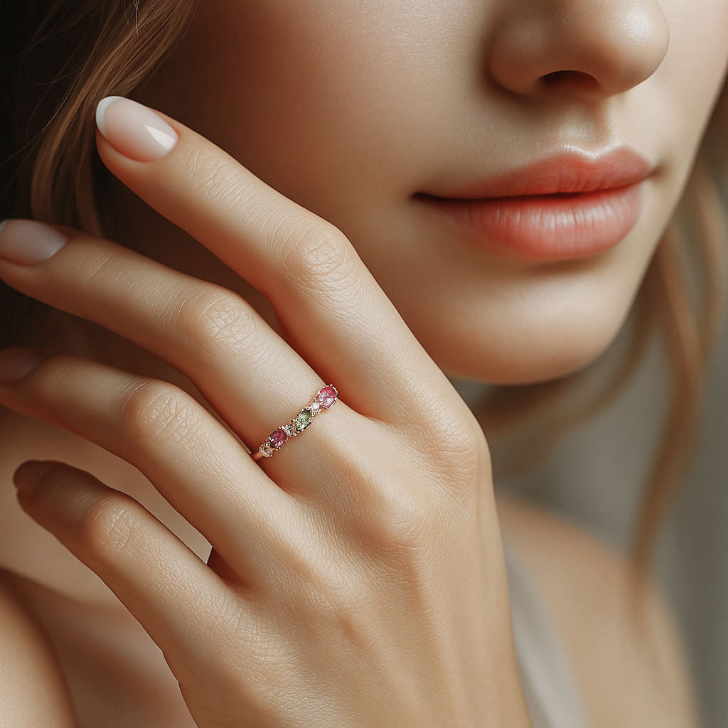 Quadruple Birthstone Ring Bena