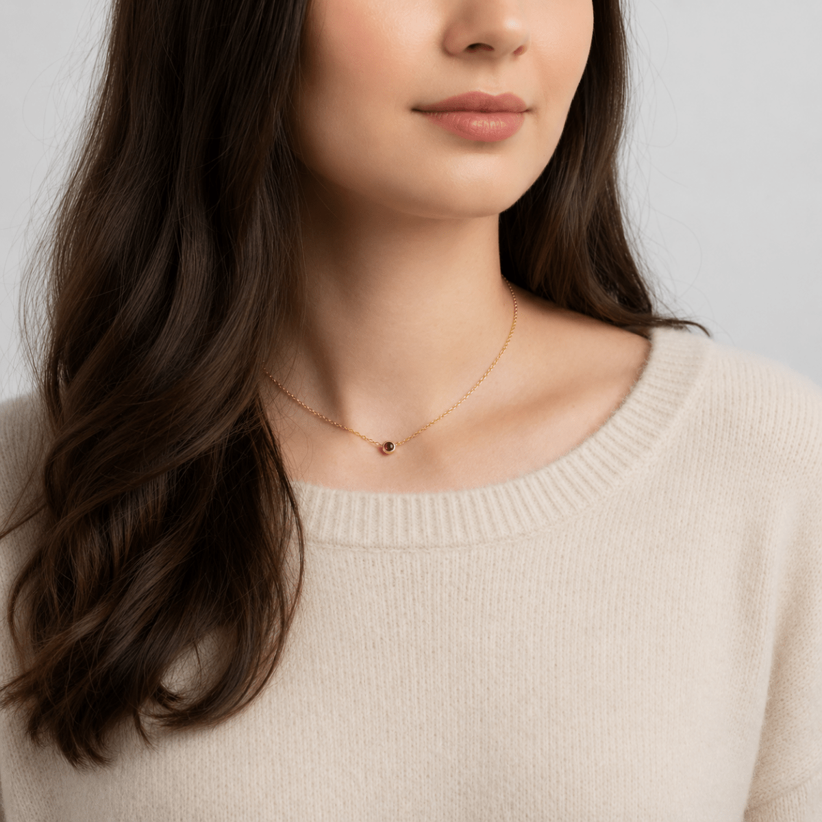January's Birthstone Necklace Eldora - SOVATS