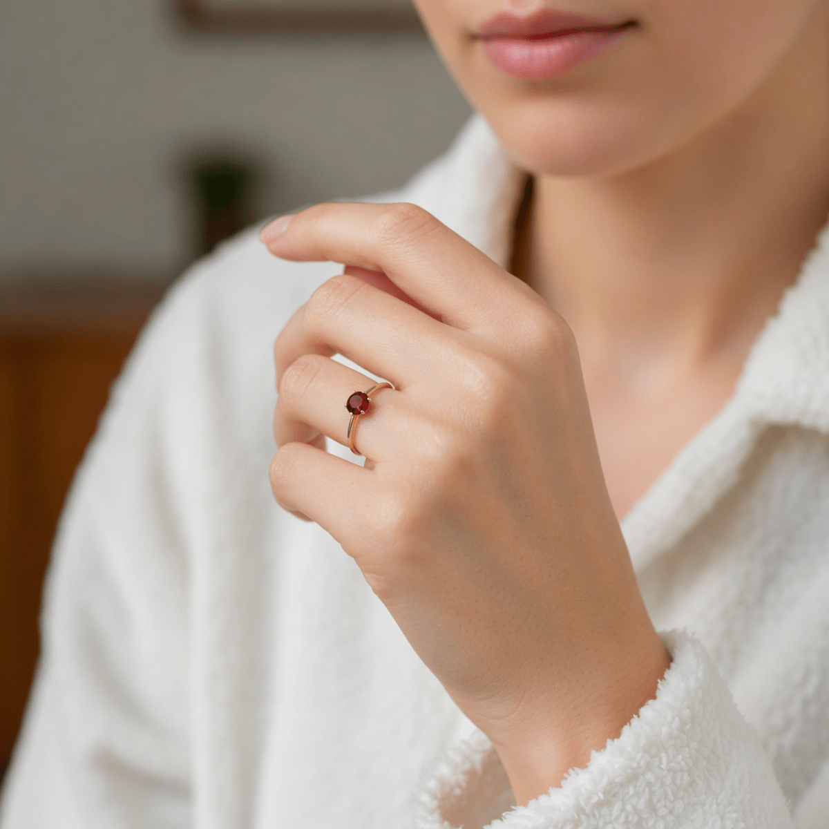 January's Birthstone Ring Asal - SOVATS