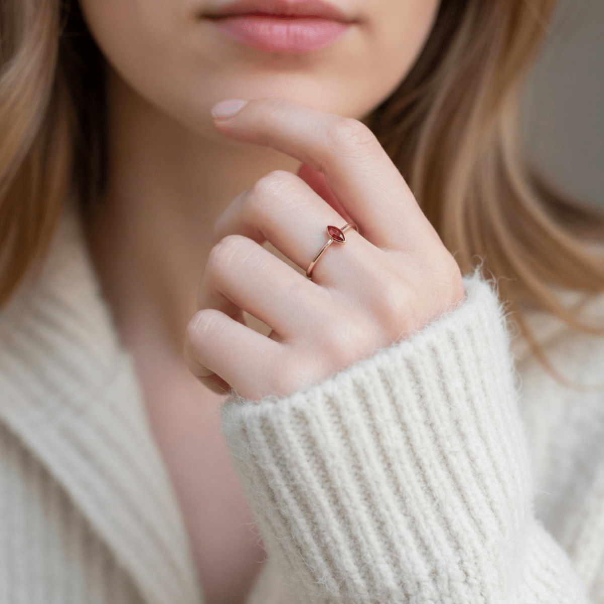 January's Birthstone Ring Cecilia - SOVATS