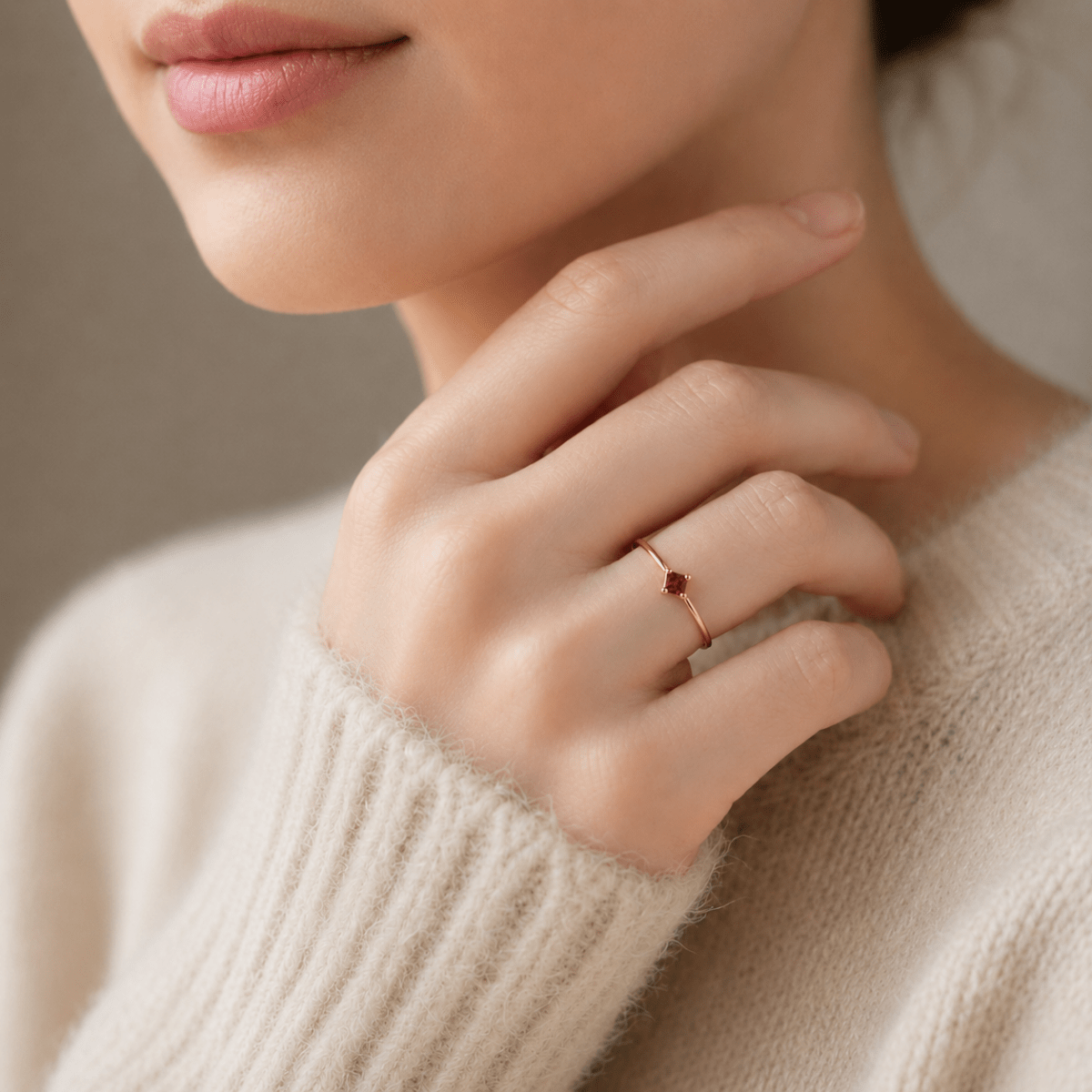 January's Birthstone Ring Leona - SOVATS