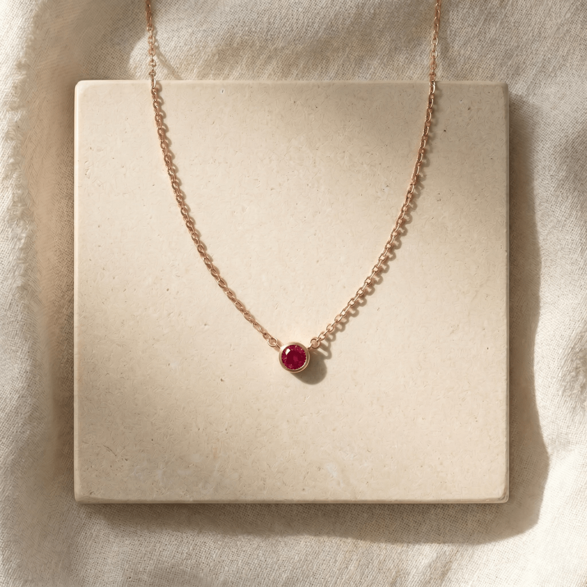 July's Birthstone Necklace Eldora - SOVATS