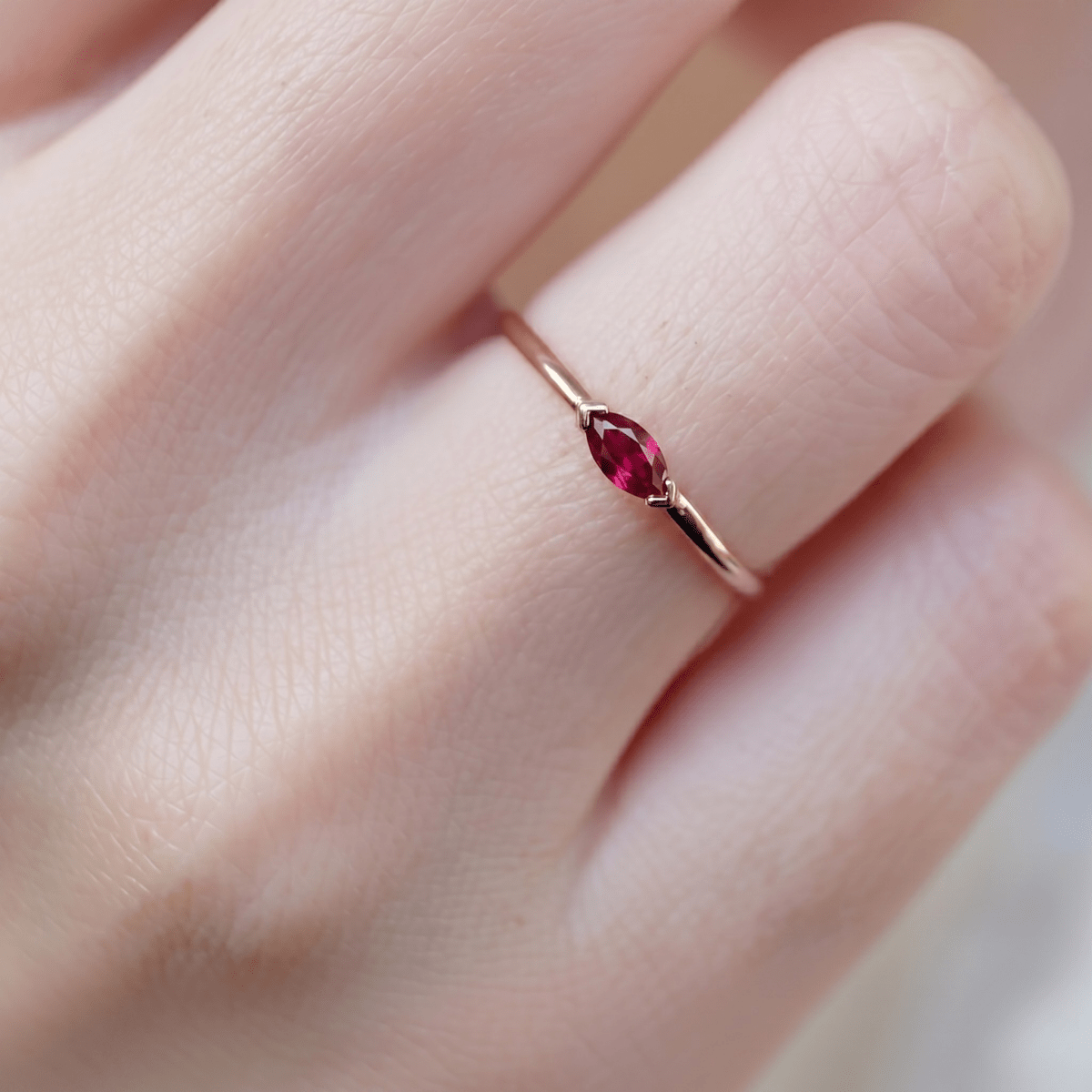 July's Birthstone Ring Cecilia - SOVATS