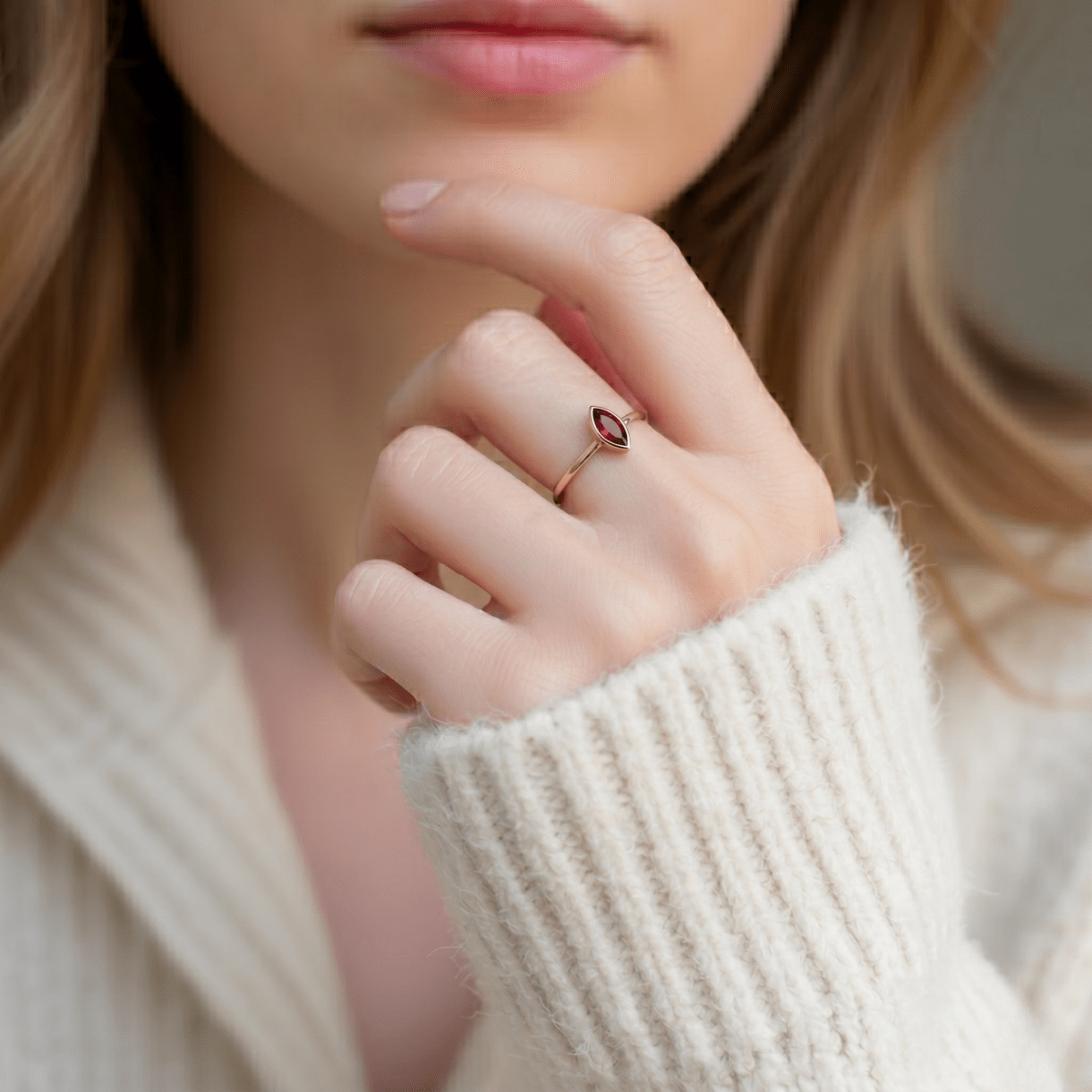 July's Birthstone Ring Nerissa - SOVATS