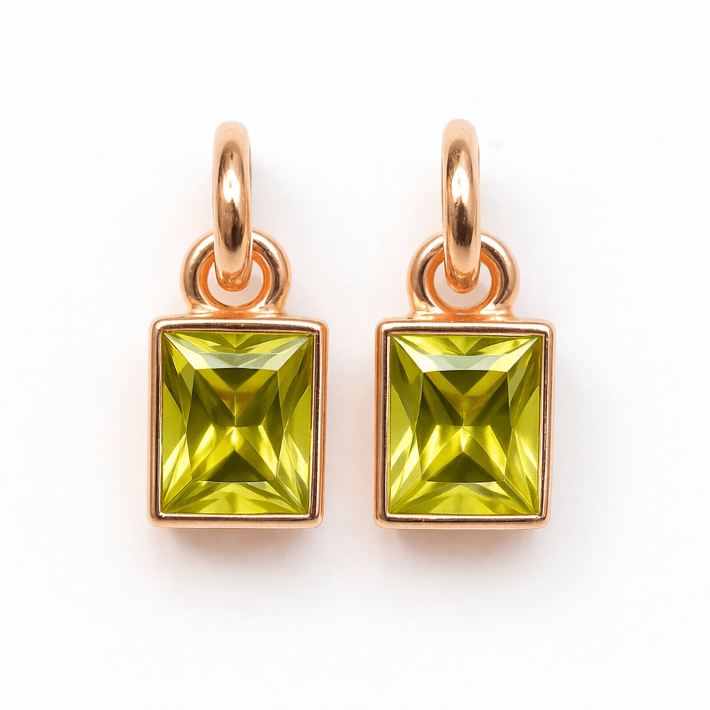 Lemon Quartz Gold Earrings Richa - SOVATS