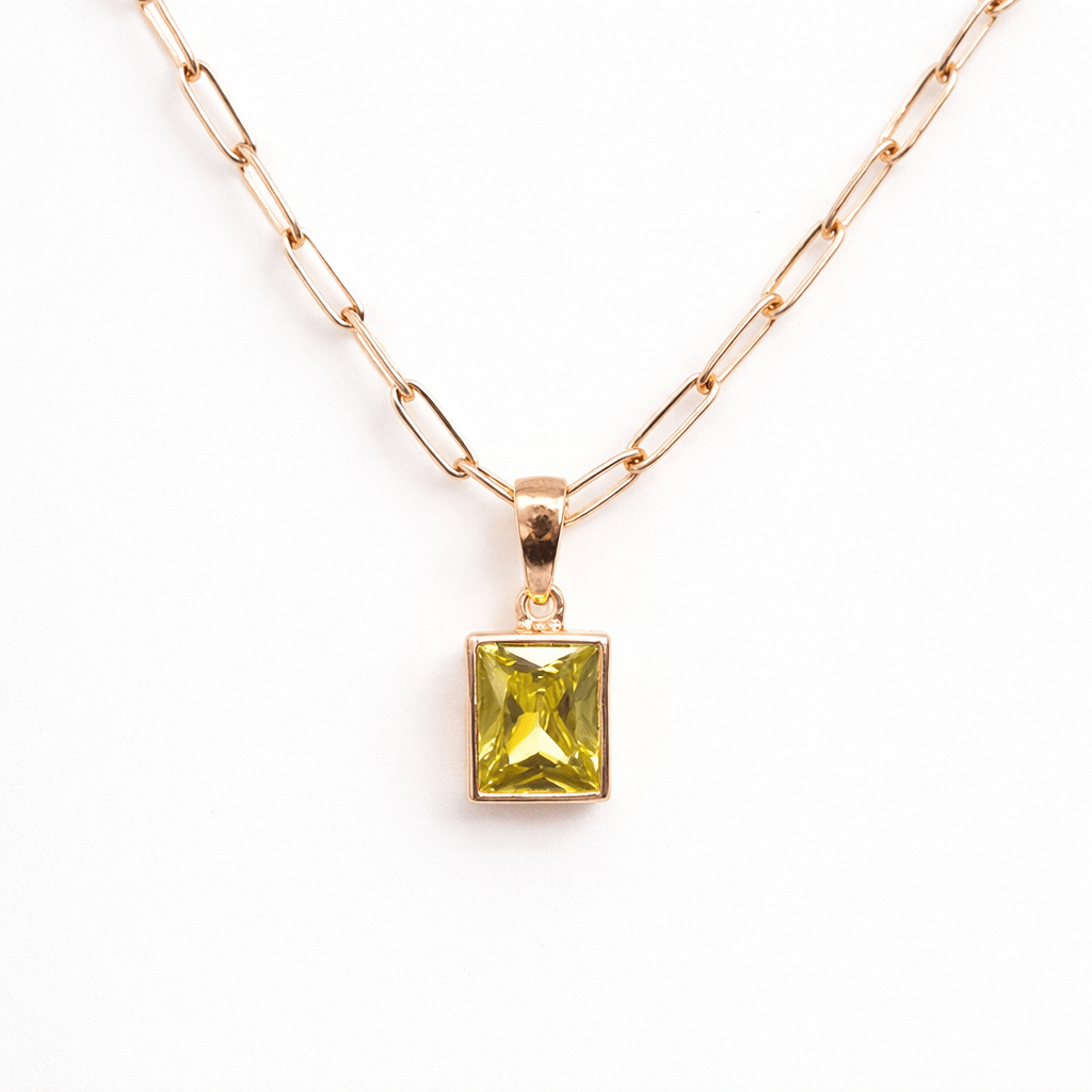 Lemon Quartz Gold Pendant Richa - SOVATS