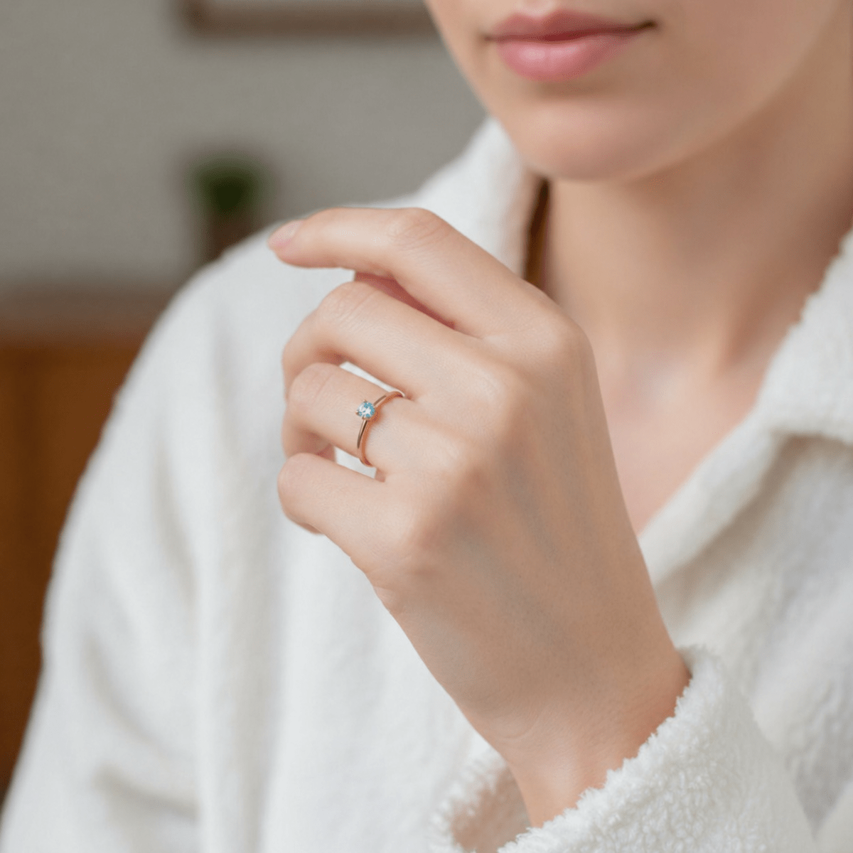 March Birthstone Ring Asal - SOVATS