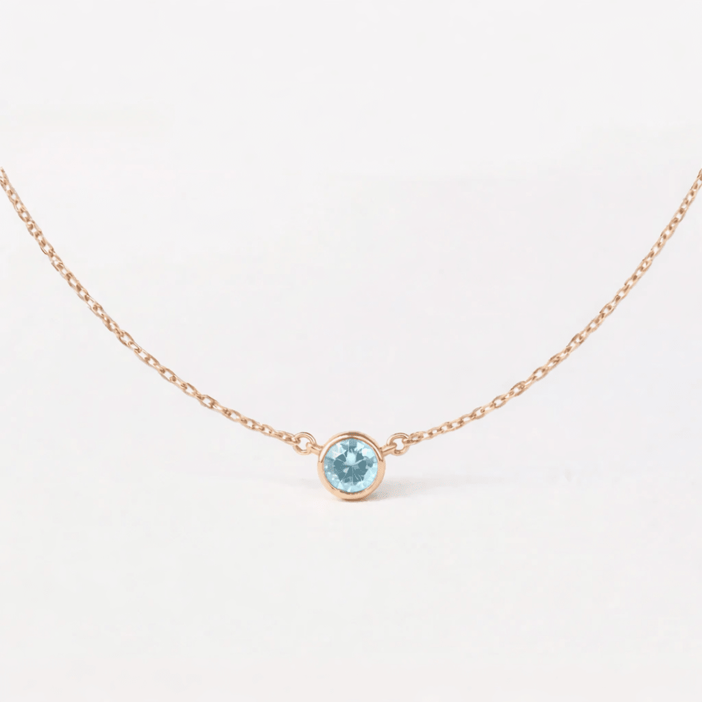 March's Birthstone Necklace Eldora - SOVATS
